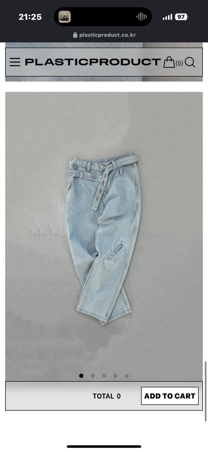플라스틱프로덕트 미발매 팬츠 새상품 판매 상품이미지1