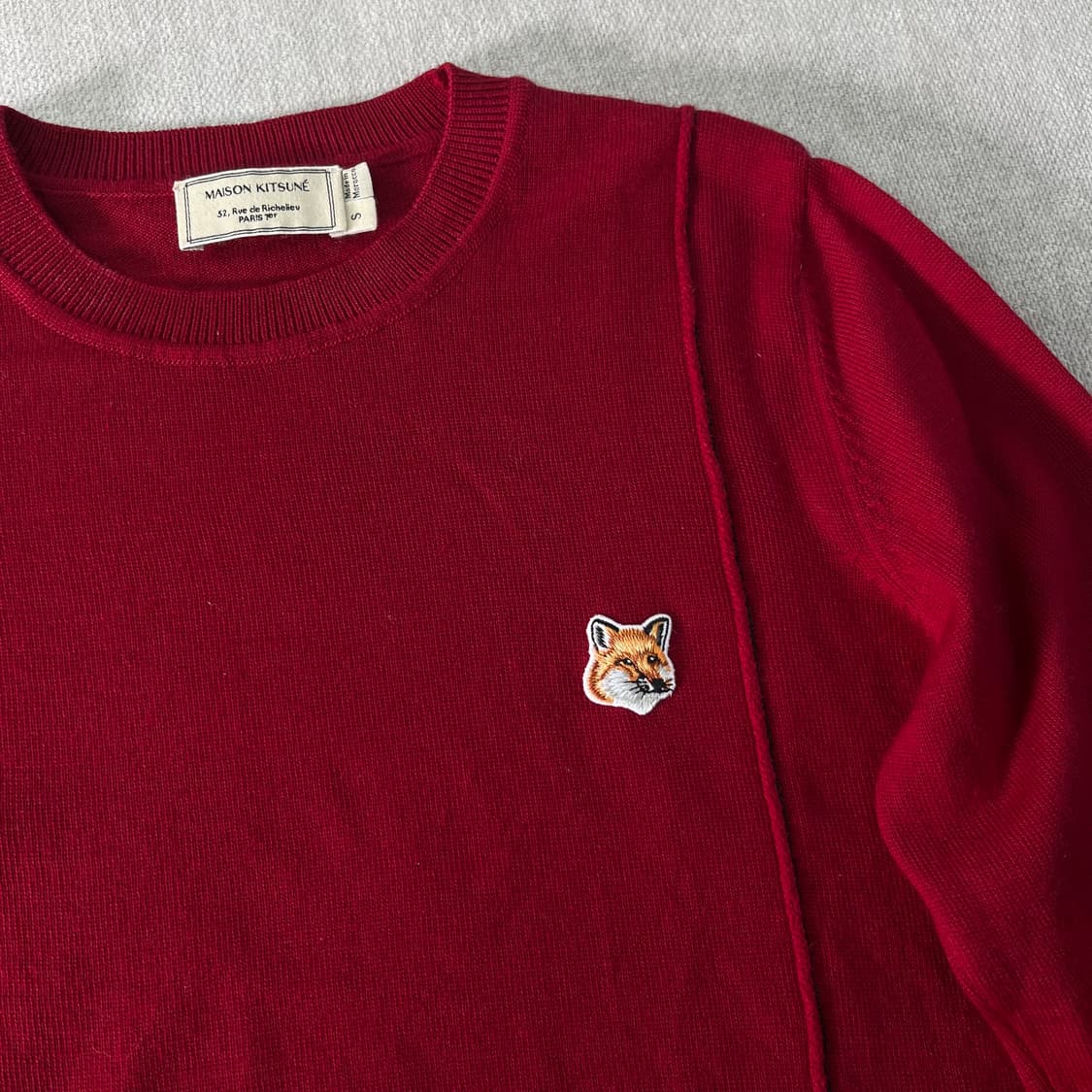 W95 메종키츠네 00s 폭스 헤드 일본판 울니트   상품이미지2