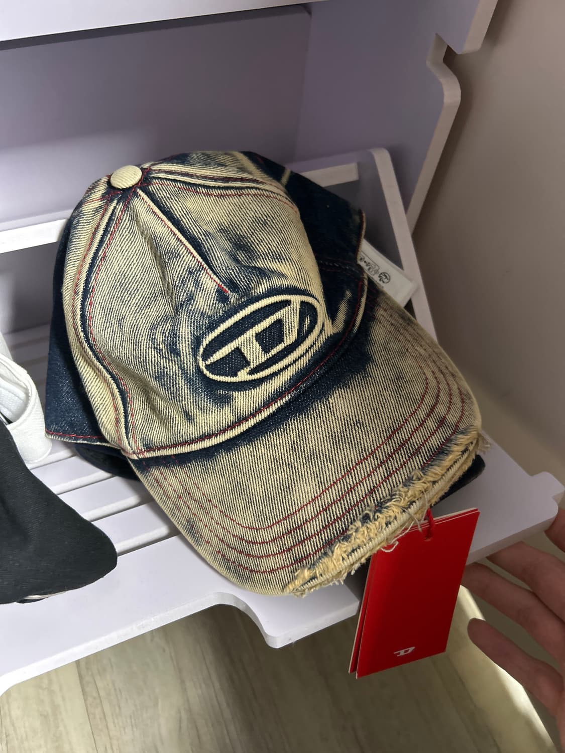 디젤 세이몬 트리티드 데님 베이스볼캡 02사이즈 상품이미지1