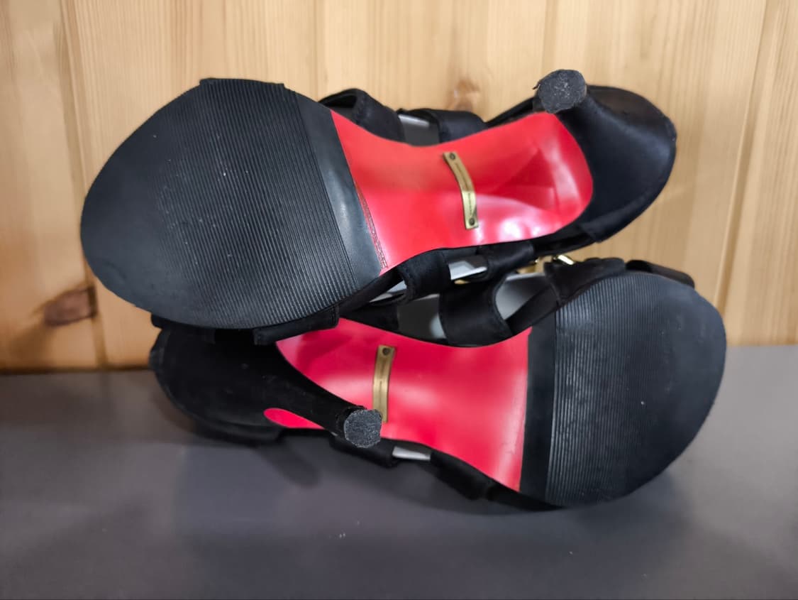 230mm 슈콤마보니 비즈 스터드 구두 힐 상품이미지7