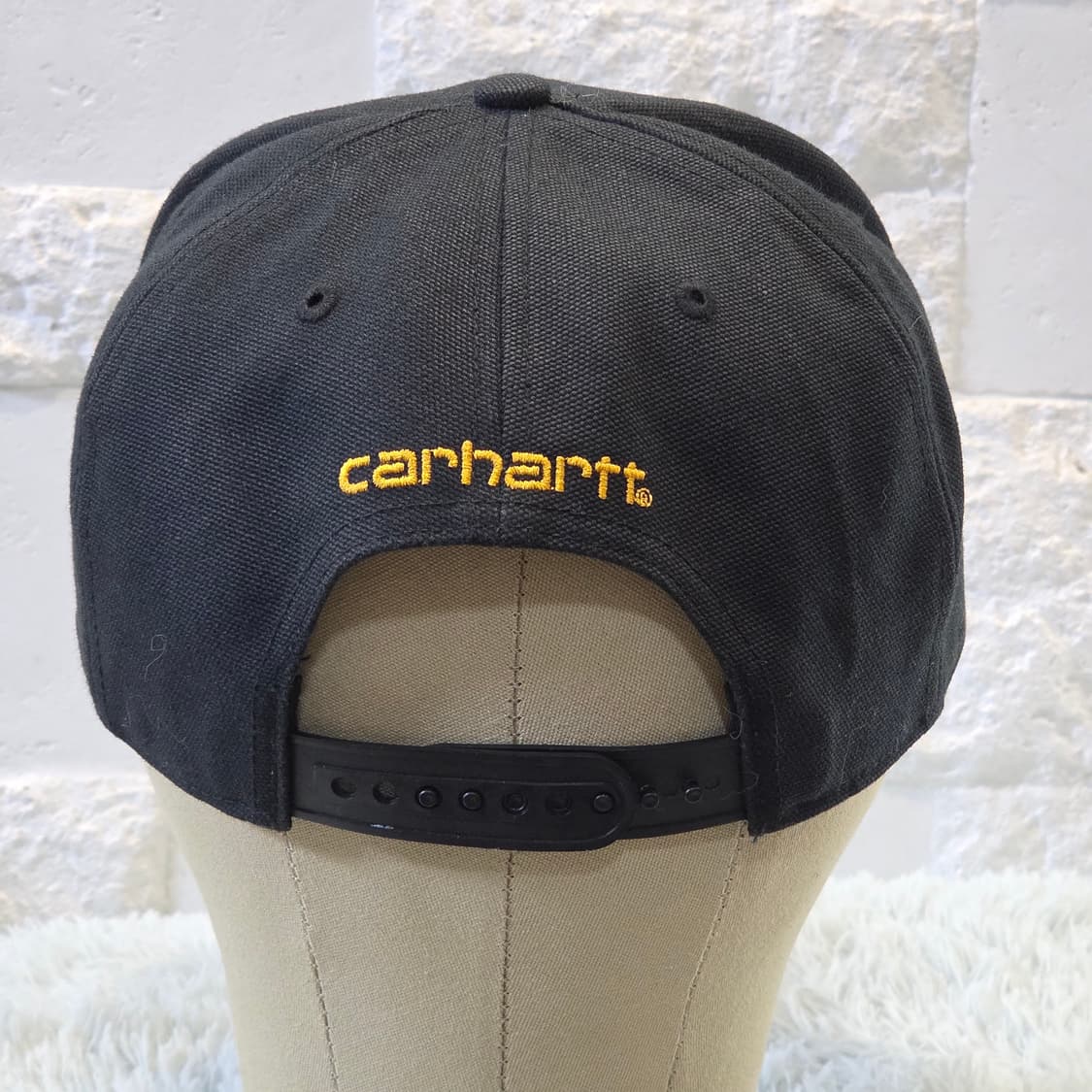 L3-2:칼하트 블랙 로고 스냅백(56-60cm)-상태굿 상품이미지6
