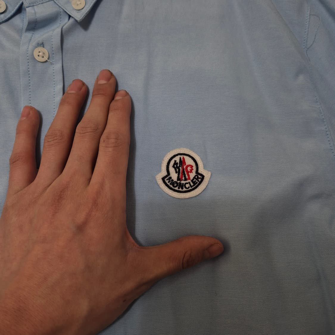 몽클레어 시그니처 와펜 옥스퍼드 셔츠 L(100) 상품이미지5