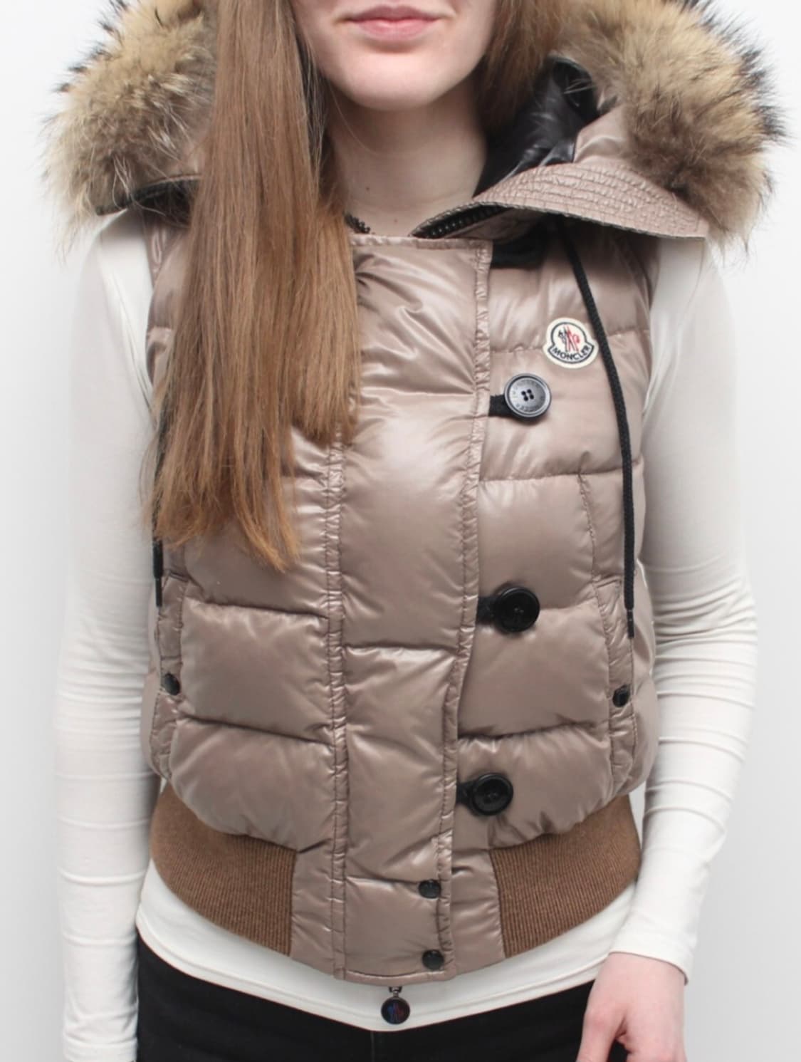 몽클레어 퍼 패딩 베스트 여성 0사이즈 상품이미지3