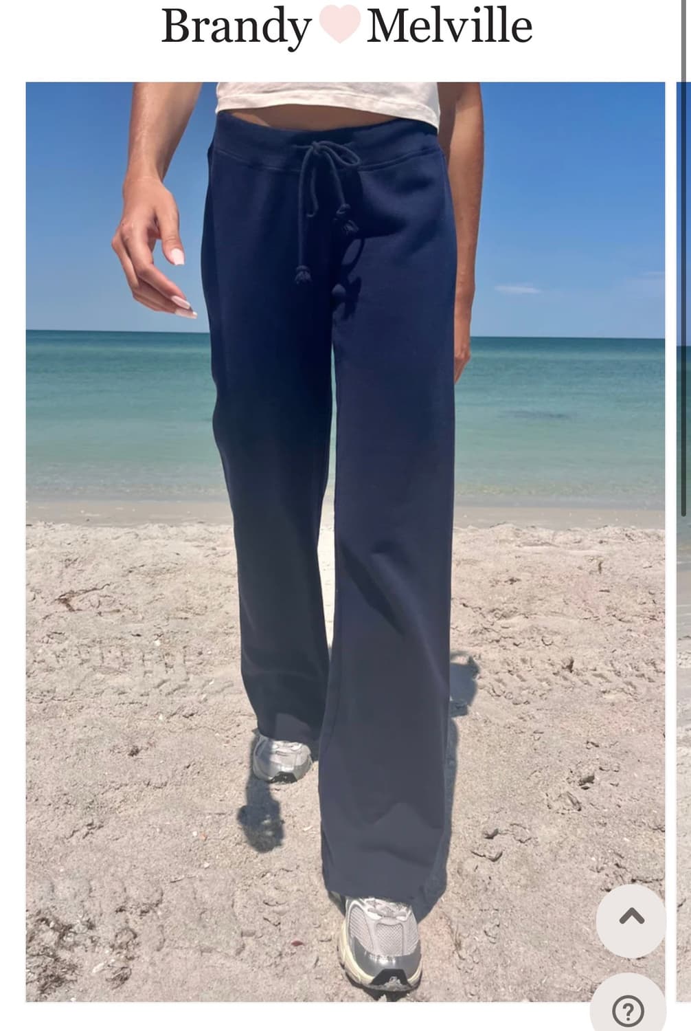 브랜디멜빌 네이비 스웻팬츠 상품이미지1
