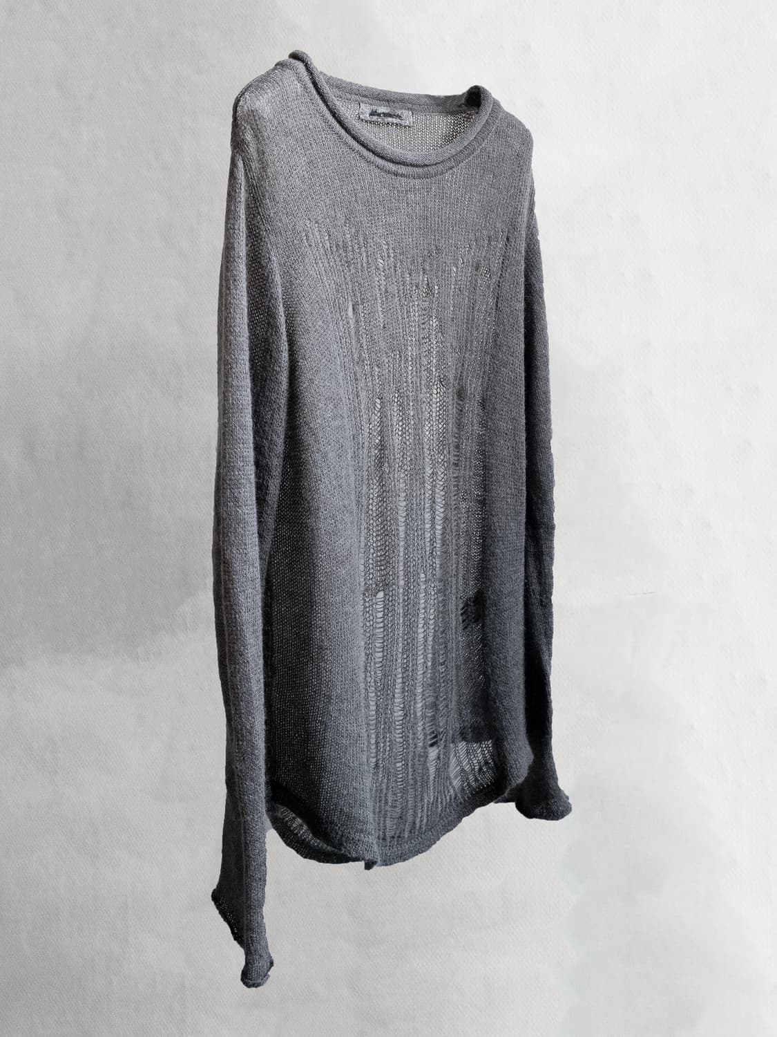 블랙멀 distressed mohair knit / grey 상품이미지6