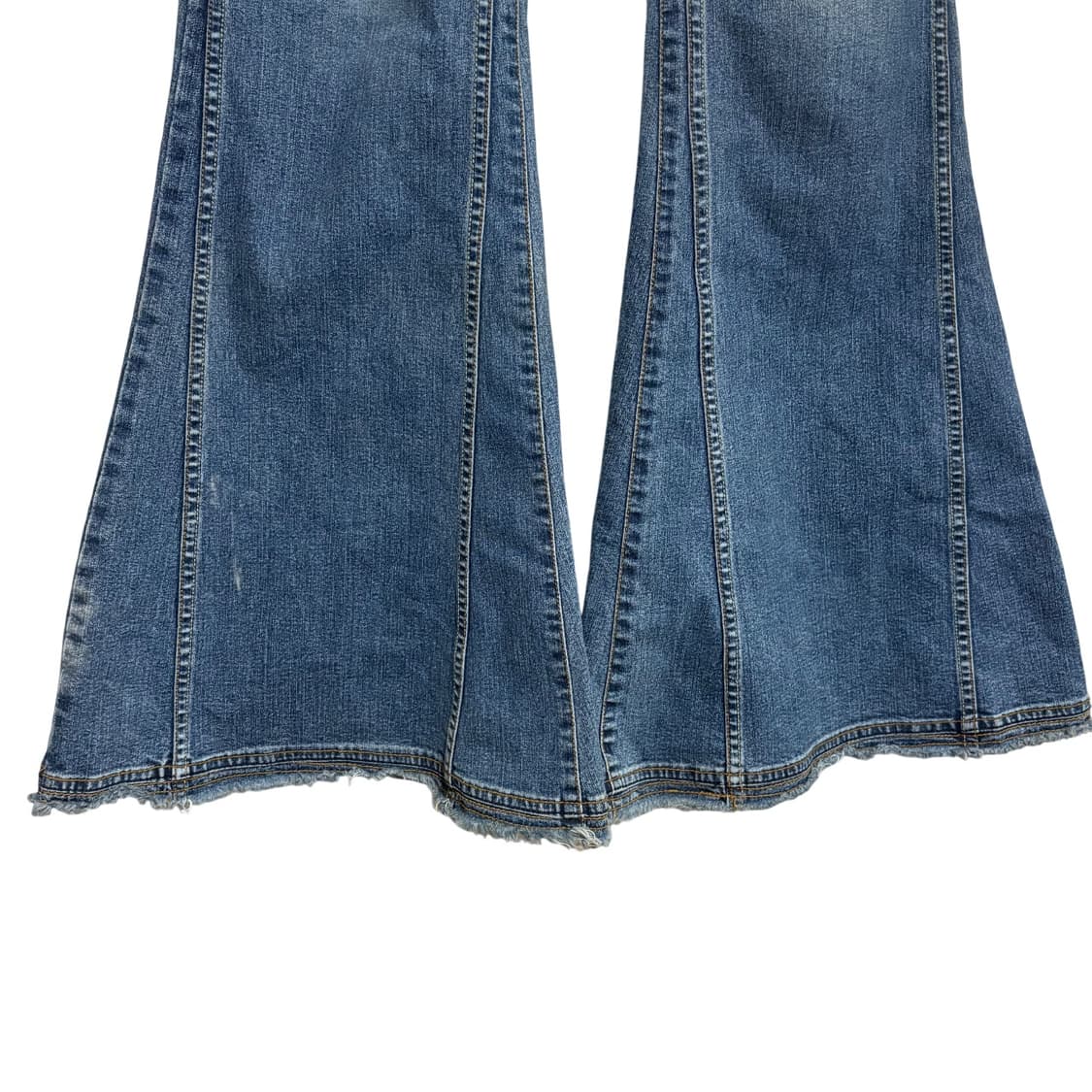 빈티지 빅 벨바텀 플레어 데님팬츠 29 히피 웨스턴 상품이미지4