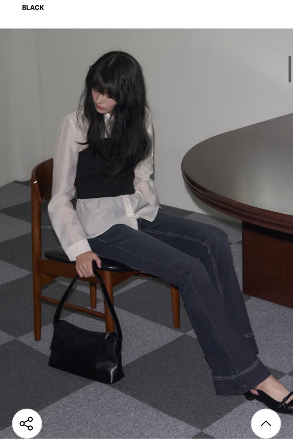 (새상품) 레더리 로엔 숄더백 [BLACK] 판매 상품이미지4