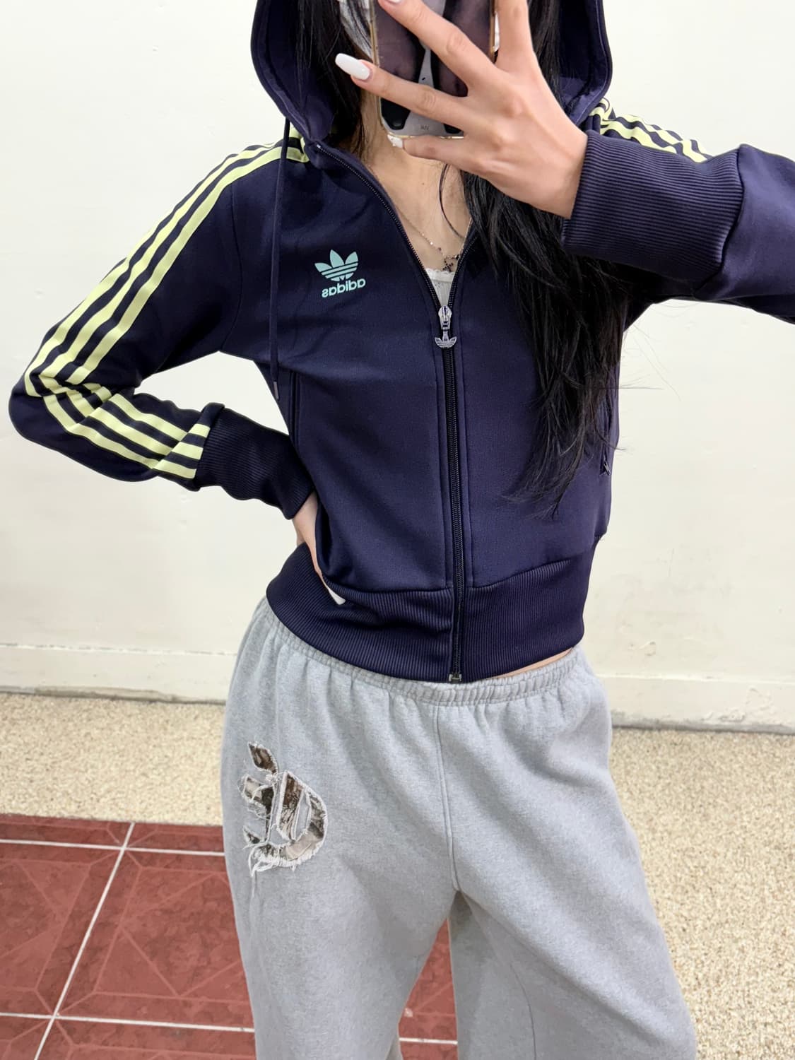 아디다스 후드 집업 상품이미지2