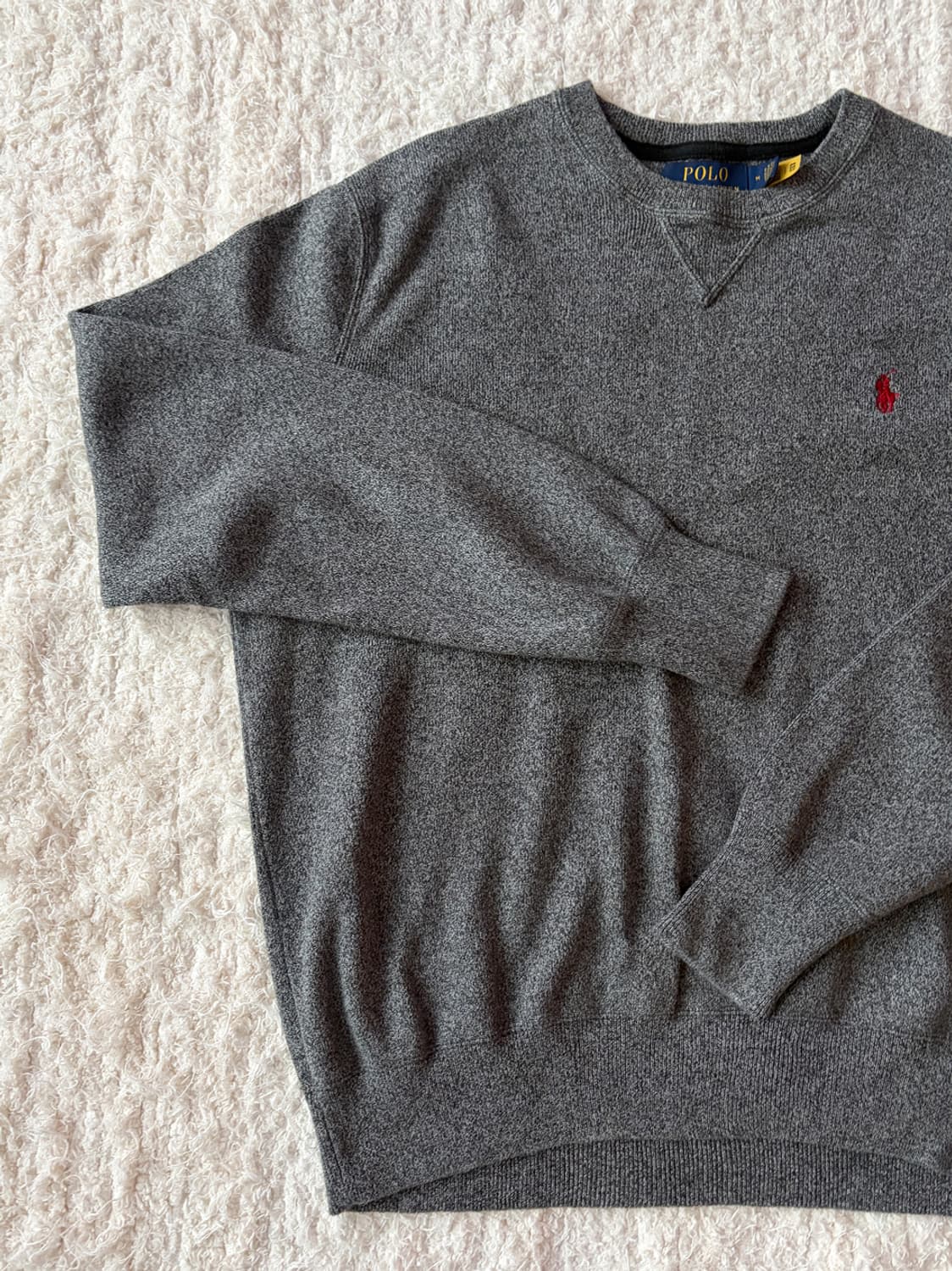 폴로 랄프로렌 그레이 니트 스웻 셔츠(QR정품) 상품이미지3