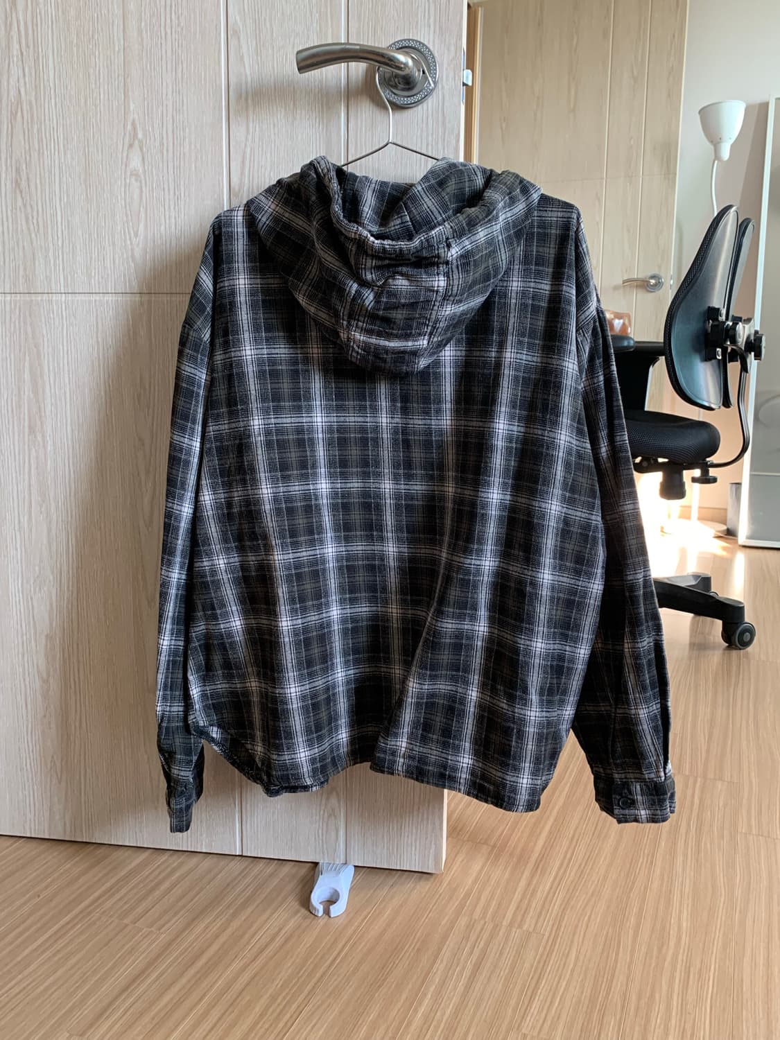 후드 체크남방 상품이미지2