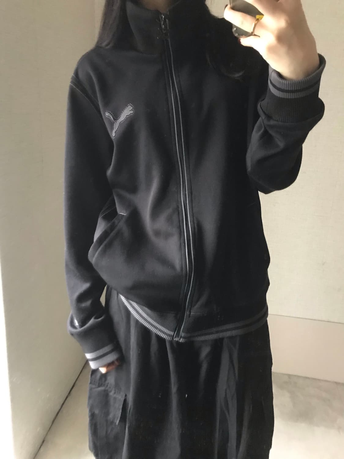 퓨마 블랙 하이넥 져지 상품이미지1