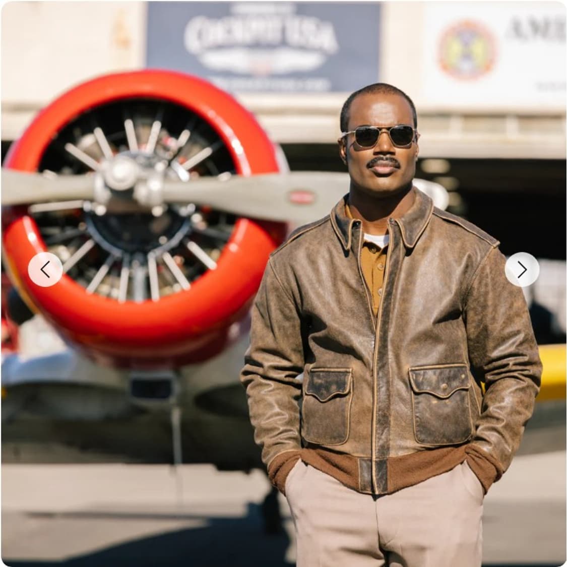 [3XL] COCKPIT USA A-2 레더 플라이트 자켓 고트스킨  상품이미지9