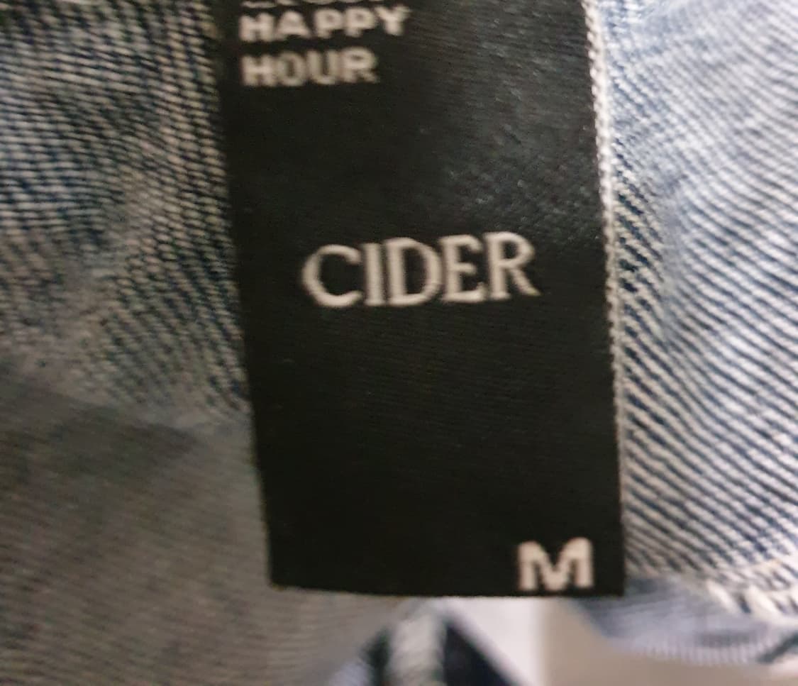 CIDER 세미와이드 사이드 배색 데님팬츠 (27) 상품이미지3