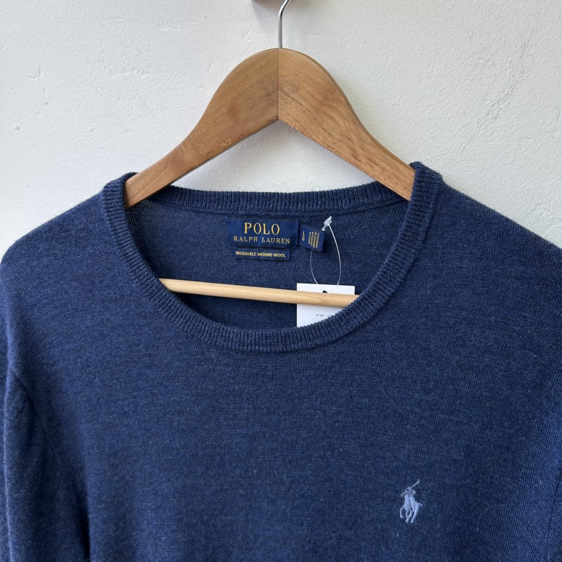 15838 - 폴로 랄프로렌 블루 울 니트 (메리노 울 100%) 상품이미지3