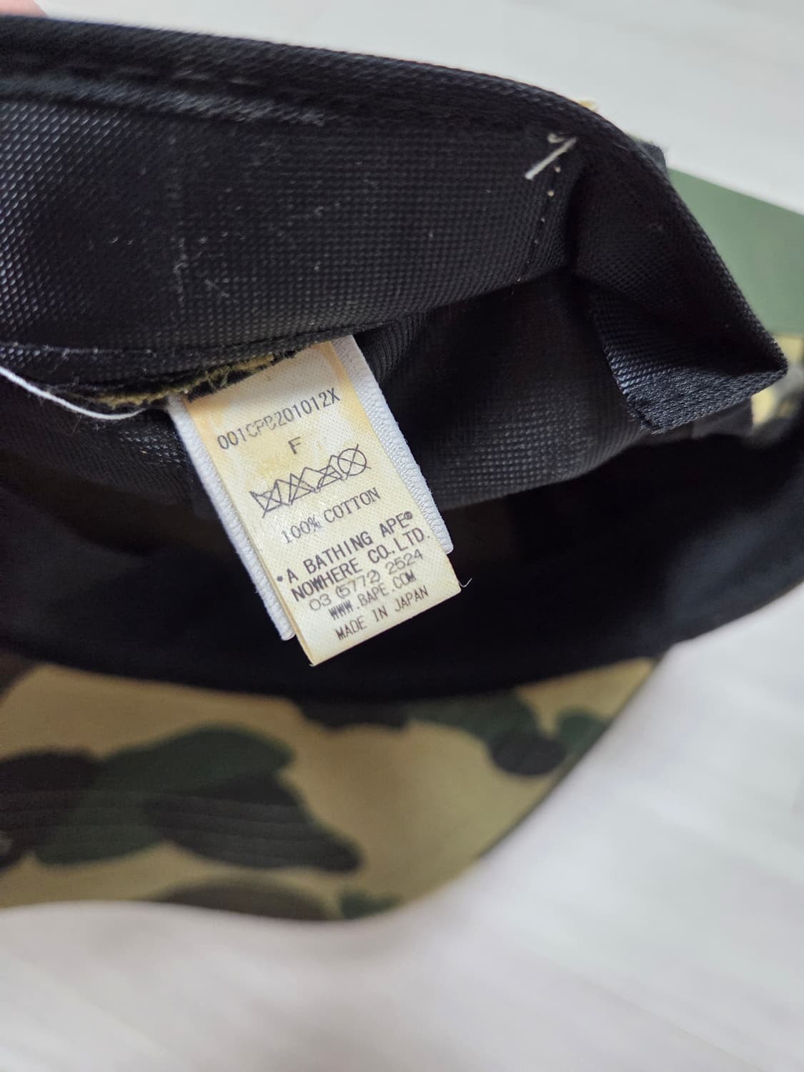 베이프 1st 황계카모 볼캡 상품이미지4