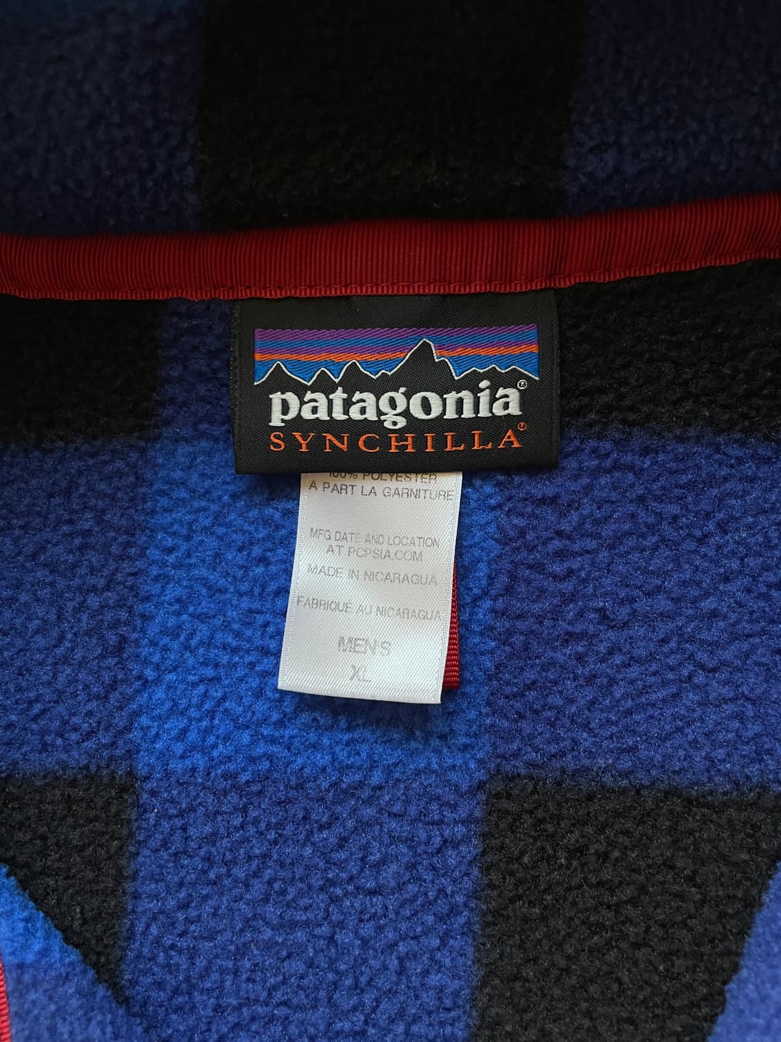 파타고니아 신칠라 블루 체크 버팔로 체크 상품이미지3