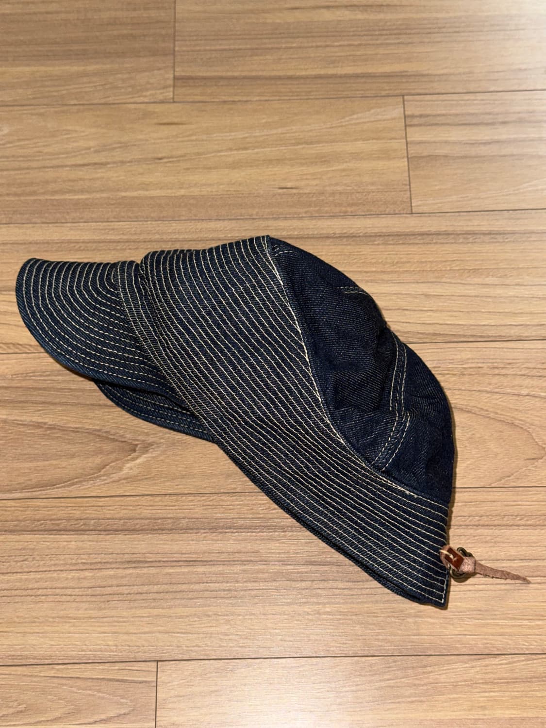 캐피탈 11.5oz 데님 노인과 바다 캡 다크 인디고 모자  상품이미지2