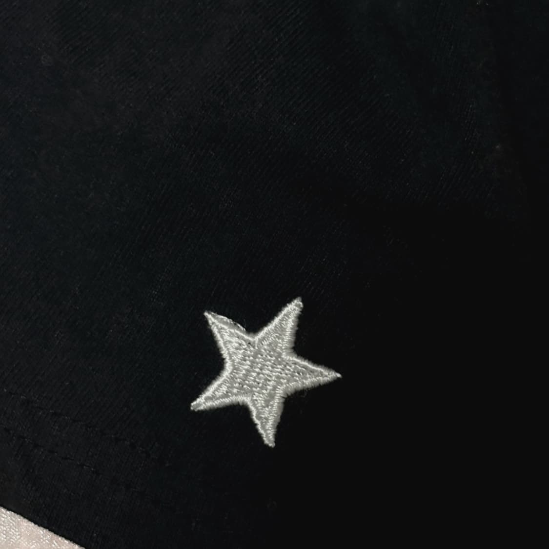 (이체시에눌) 일본 컨버스 아카이브 한정 라인 블랙 별 레이어드 반팔 상품이미지4