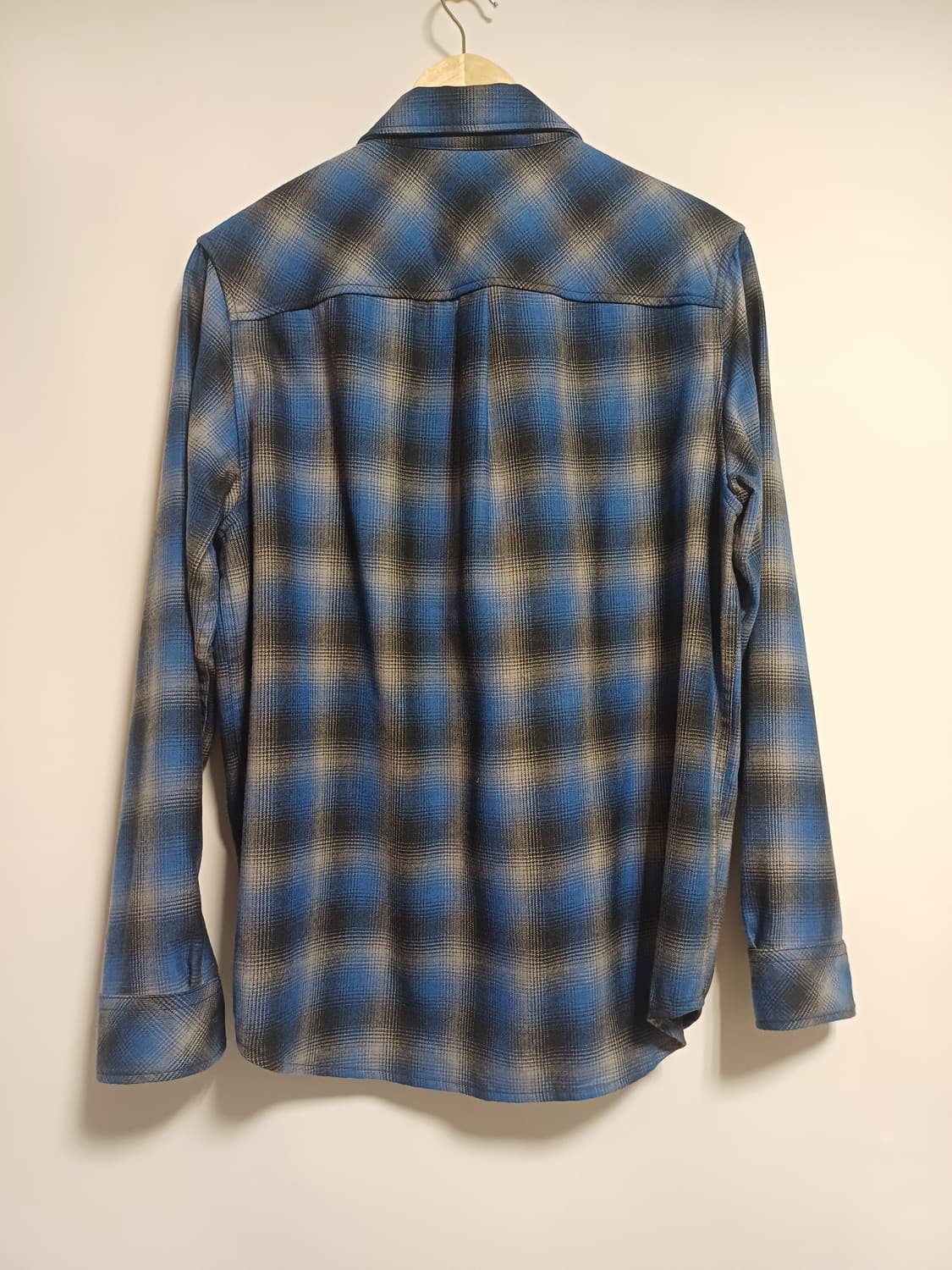 [정품/쿨거래] 노스페이스 L(100) 플란넬 체크 셔츠 (블루/가을겨울 상품이미지2