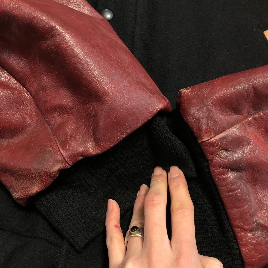 빈티지 바시티 자켓 상품이미지4