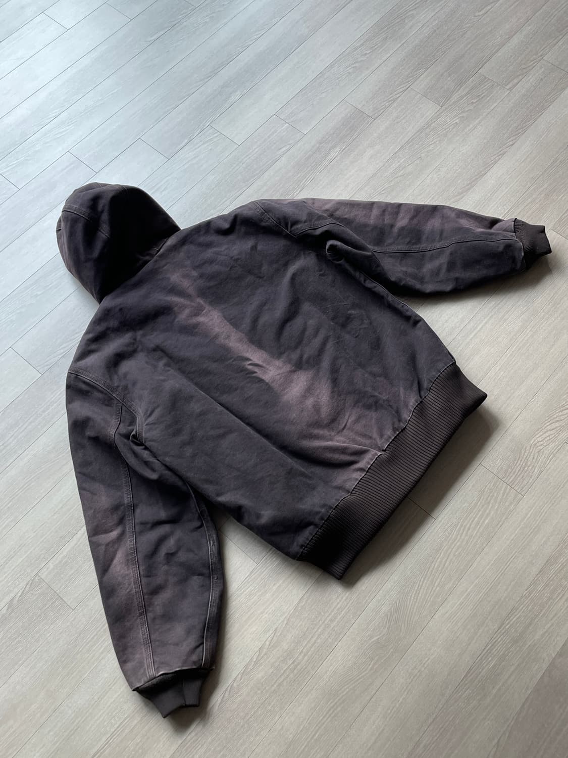 칼하트 j130 DKB 선페이딩 다크 브라운 액티브 자켓 샌드스톤 상품이미지6