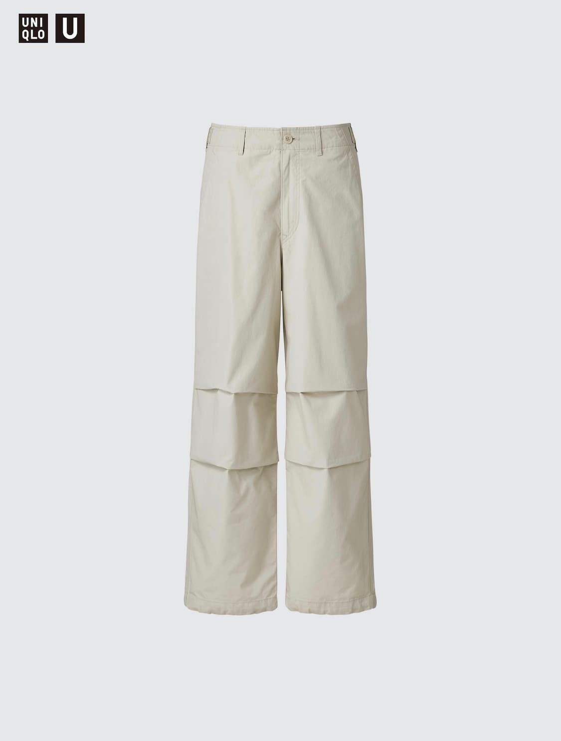 [85] 유니클로U 와이드핏 파라슈트 팬츠 베이지 상품이미지1