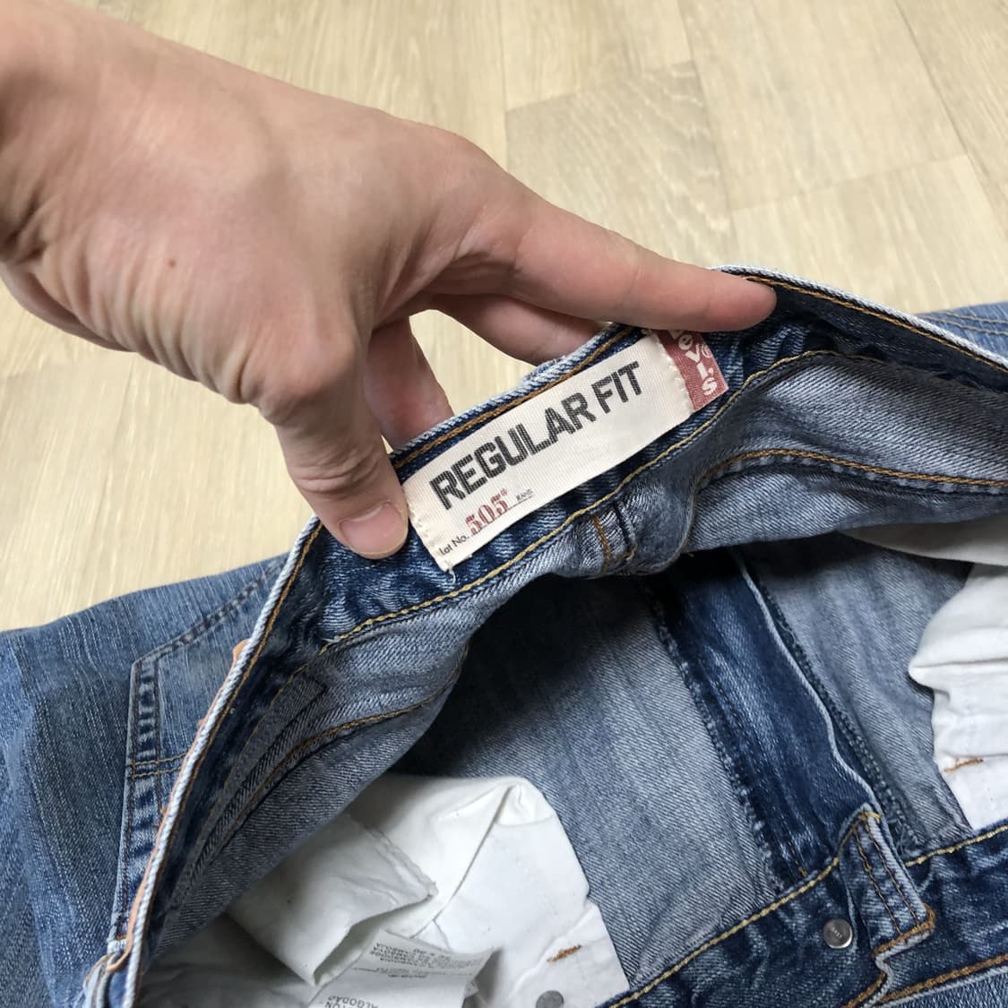 (30) 리바이스 Levi's 505 중청 워시드 레귤러핏 데님 상품이미지5