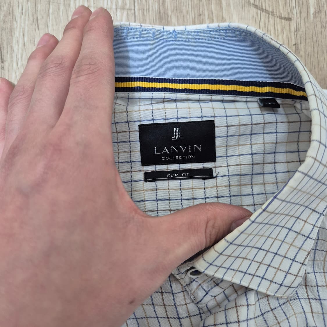 랑방 컬렉션 슬림핏 스탠다드 옥스포드 체크셔츠 XL(105) 상품이미지4