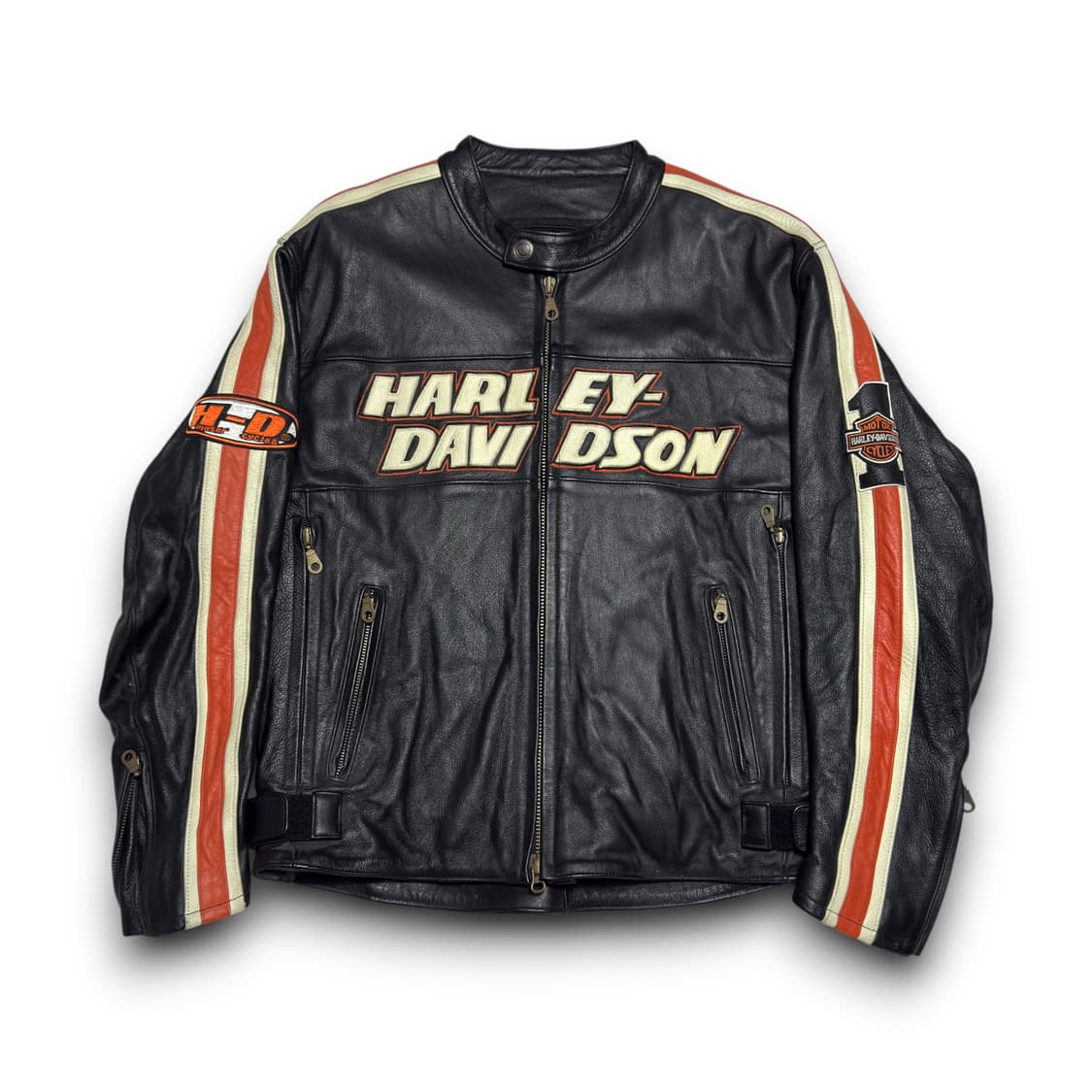 Harley Davidson 토크 제뉴원 라이딩 레더 자켓 상품이미지1