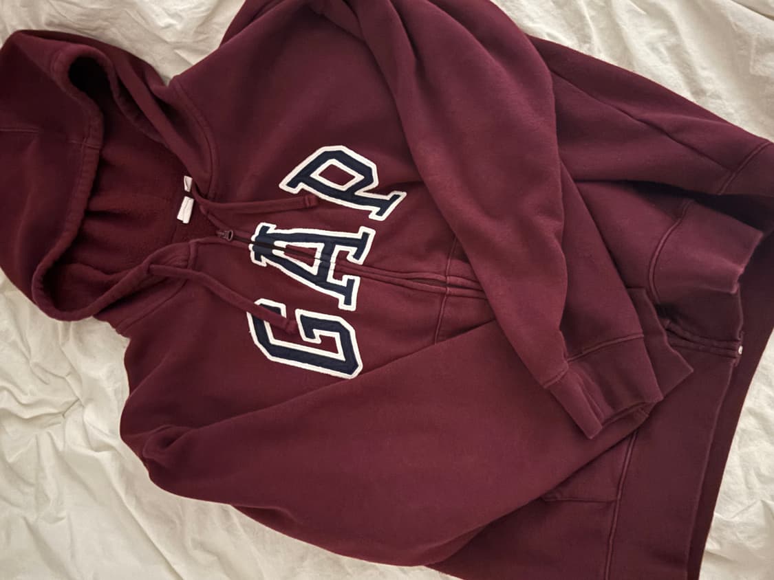 GAP 버건디 후드집업   상품이미지1