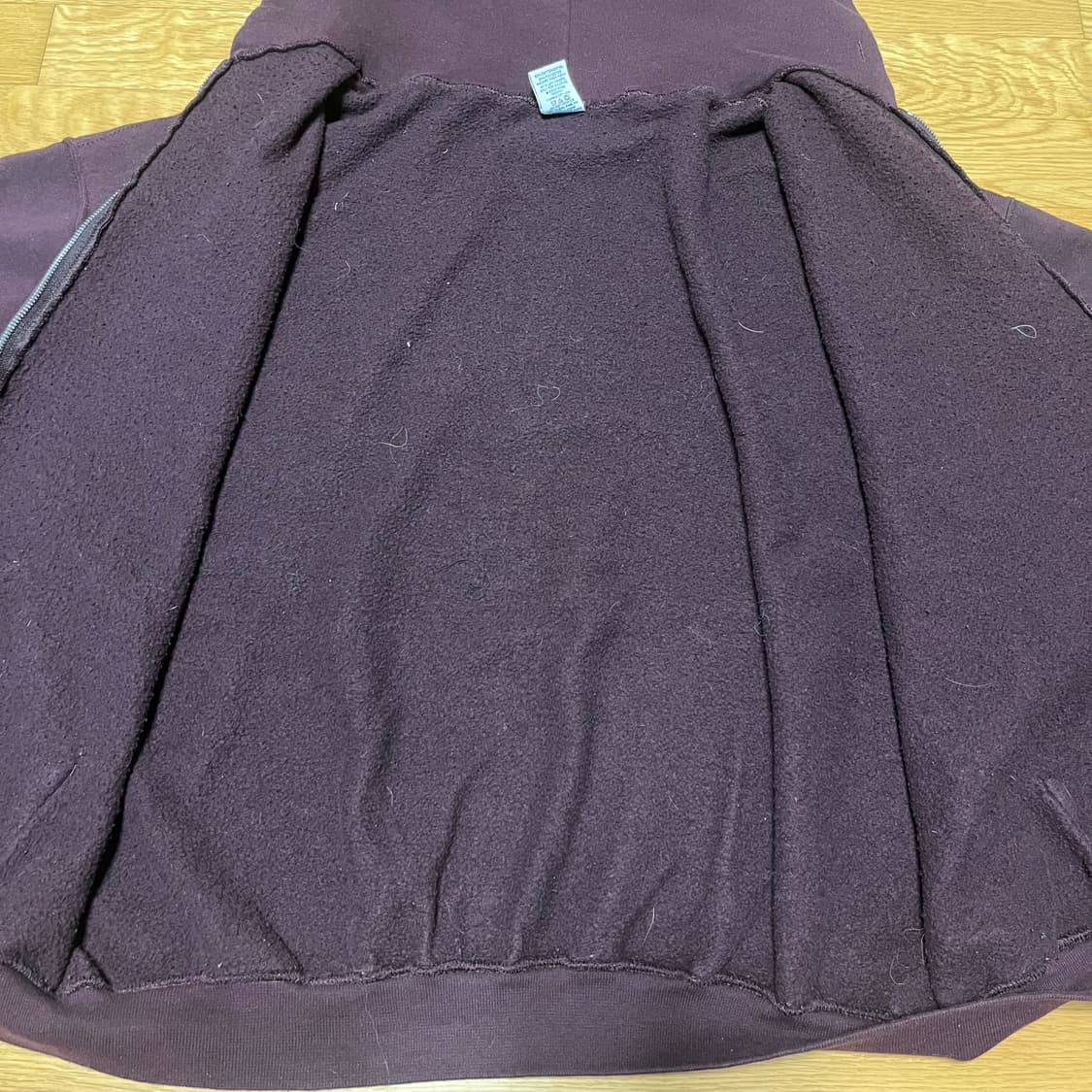 [XL] 00s 빈티지 러셀 후드집업 버건디 브라운 상품이미지2