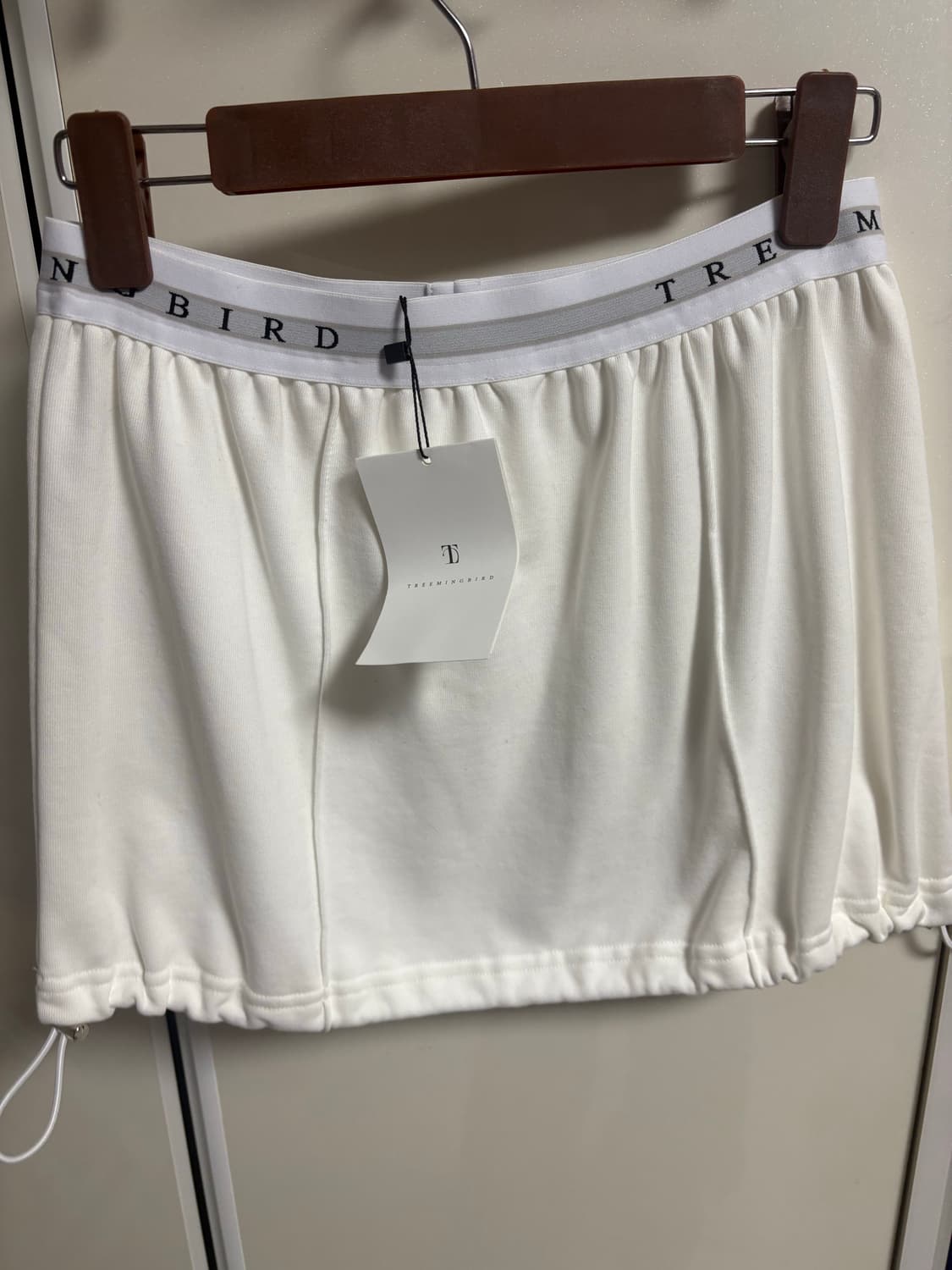 트리밍버드 밴딩 스웻 셋업 탱크탑 화이트 상품이미지4