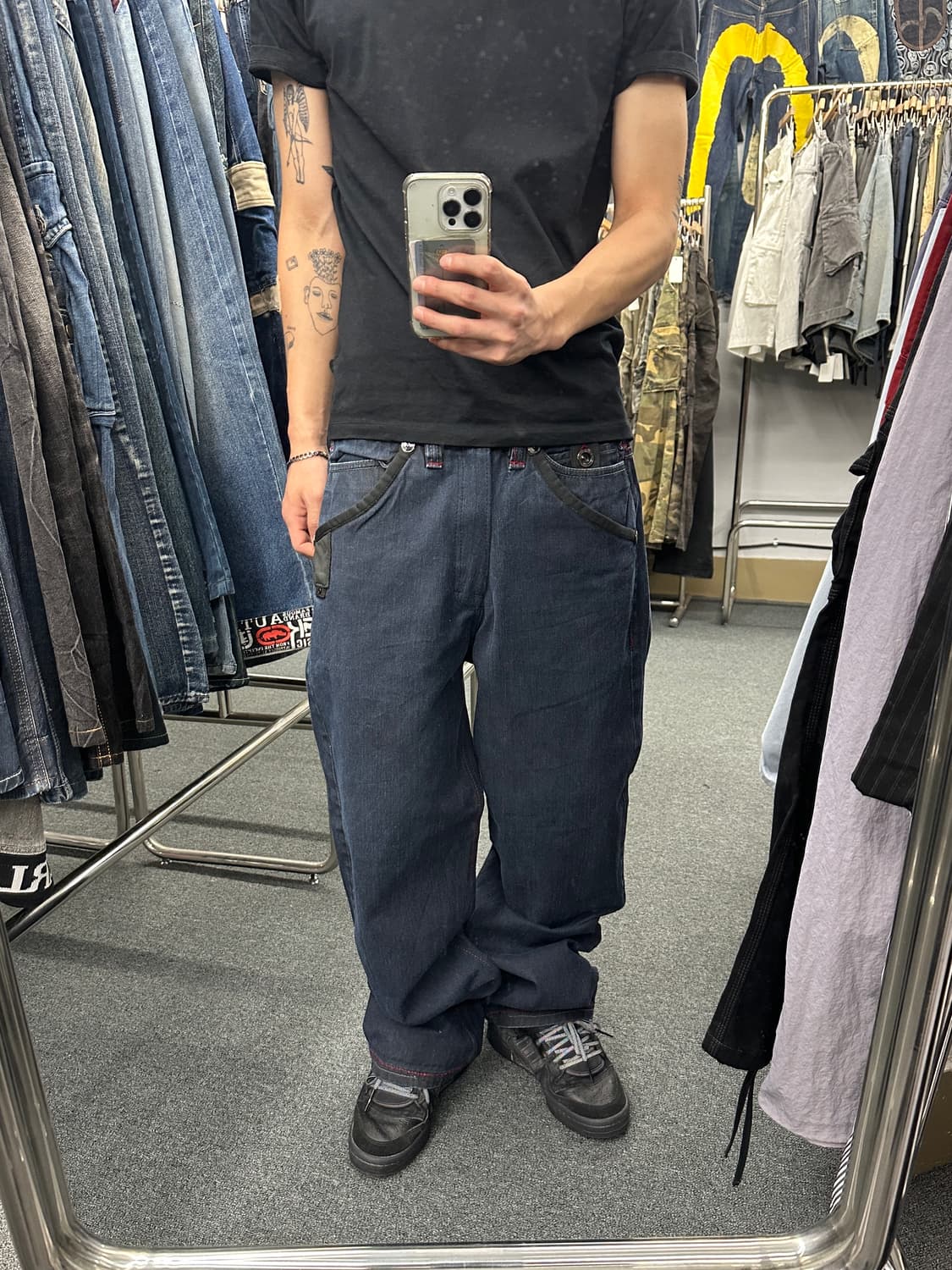 32) COOGI 쿠지 와이드 힙합팬츠 데님팬츠  상품이미지2