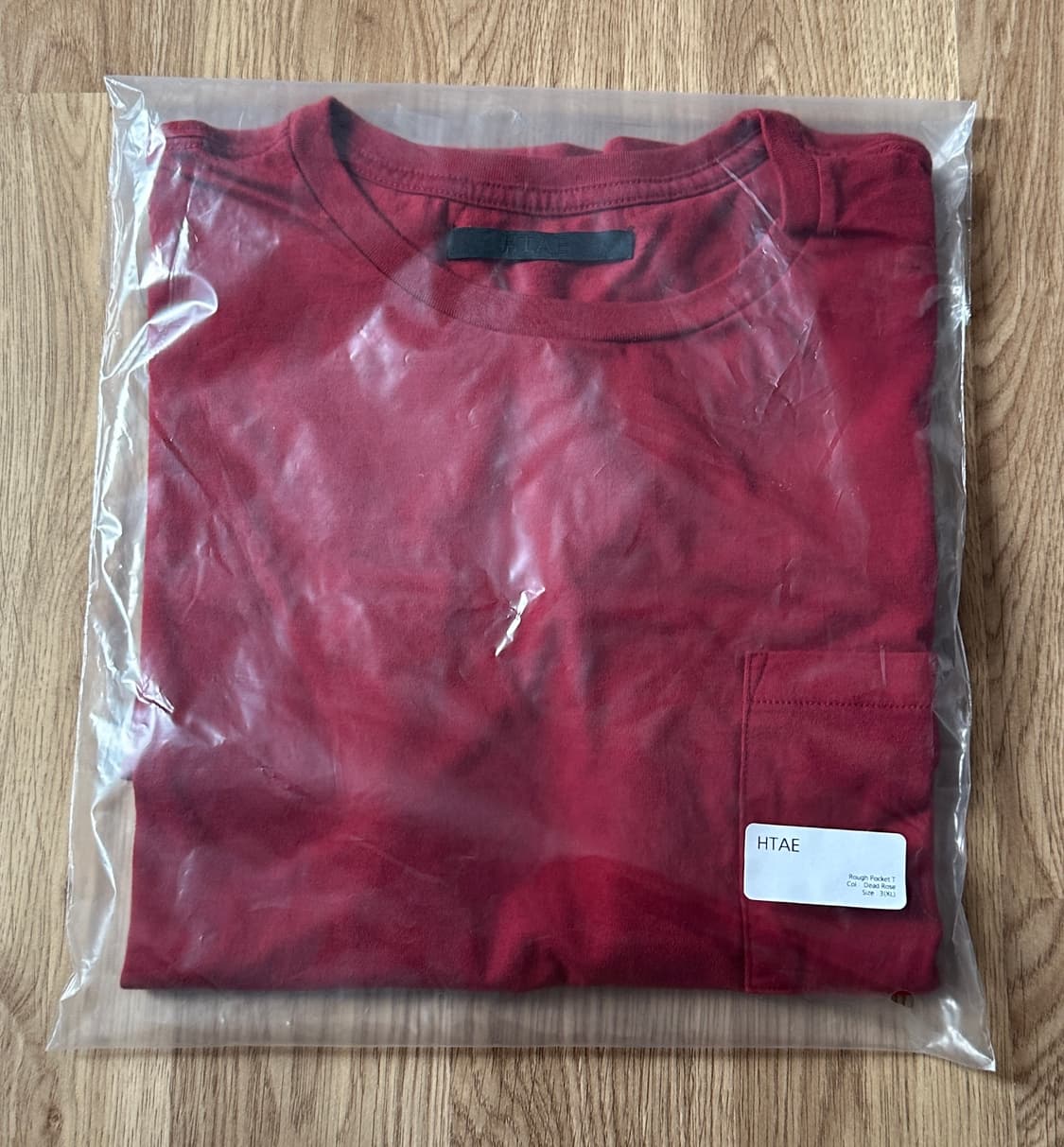 HTAE Rough Pocket T Daed Rose 3(XL)사이즈 상품이미지2