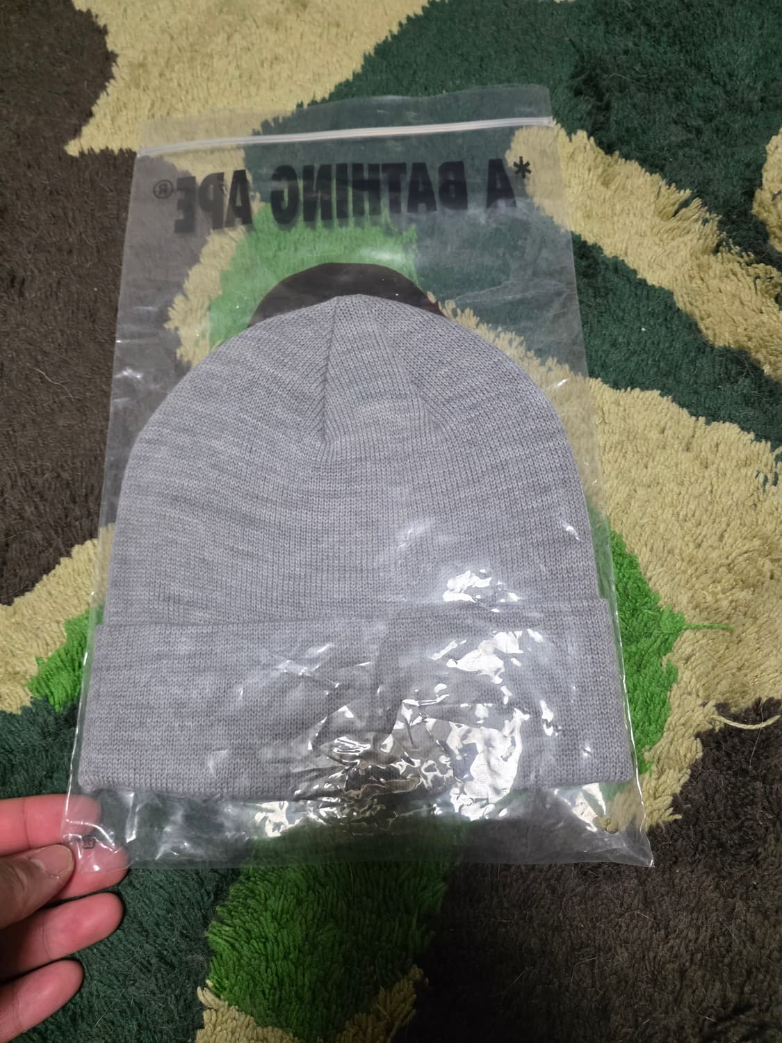 [OS] 베이프 X DSMG 스토어 미니사루 DSMG 로고 비니 그레이 상품이미지3