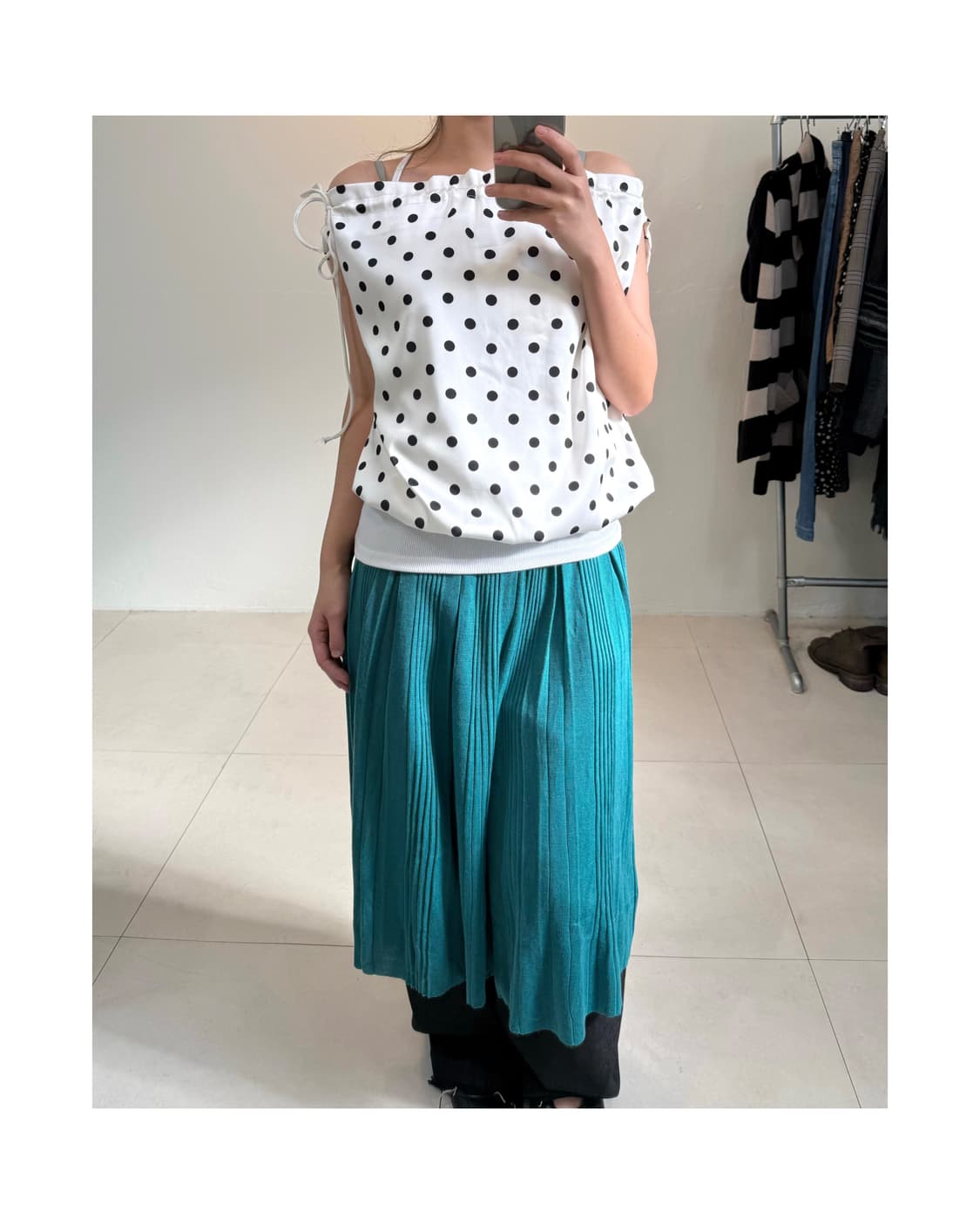빈티지 도트 블라우스 상품이미지6