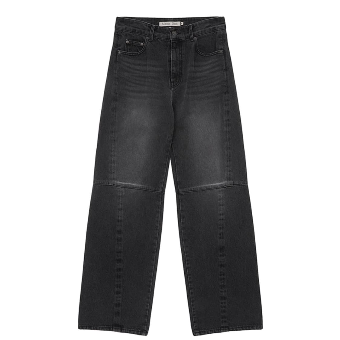 SIDE WASHED DENIM PANTS IN BLACK 상품이미지1