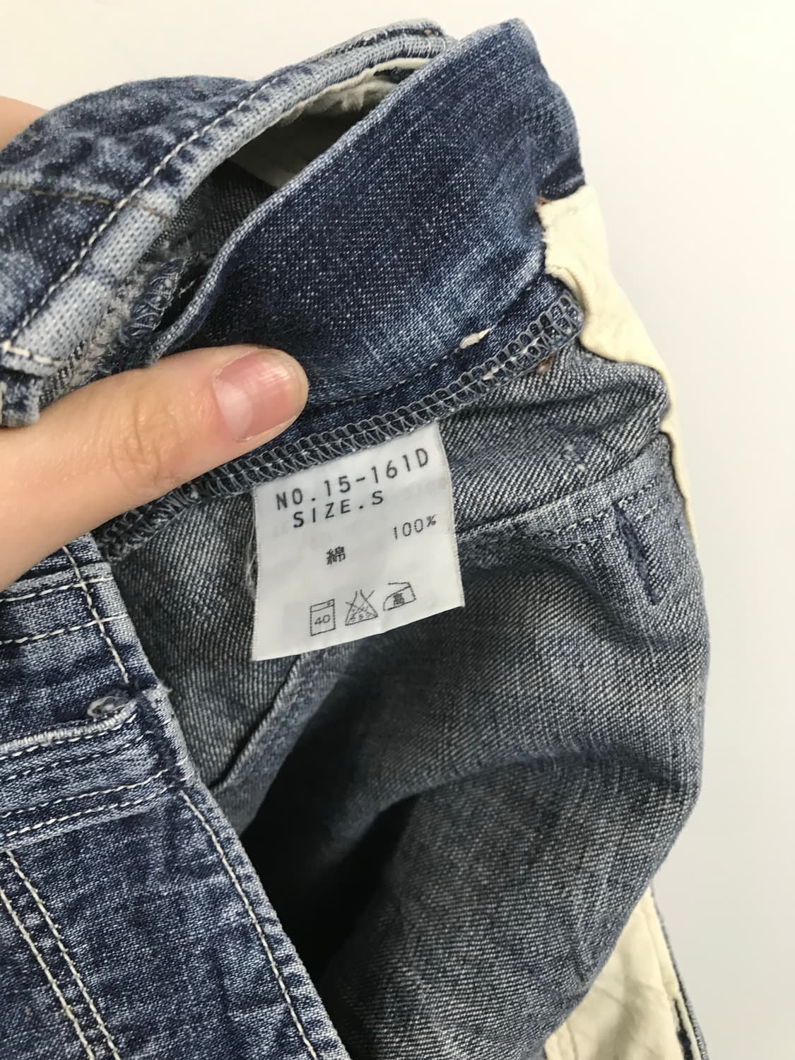 빈티지 7부 데님팬츠 상품이미지4