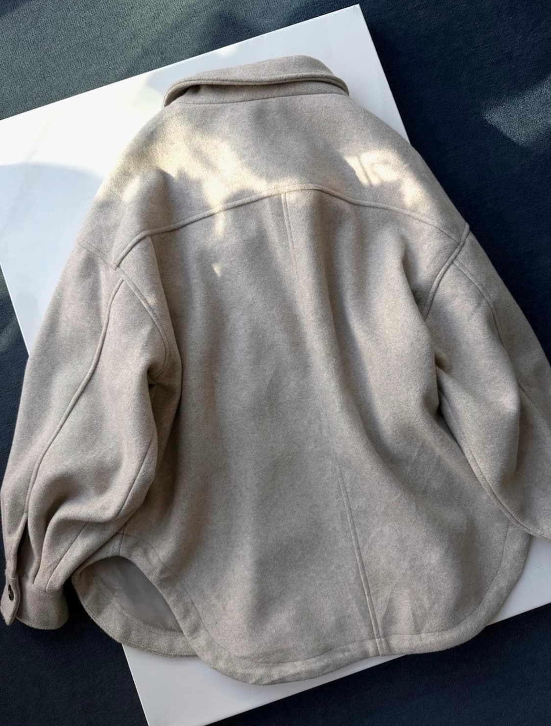 Melton fabric overfit shirtjacket  상품이미지4