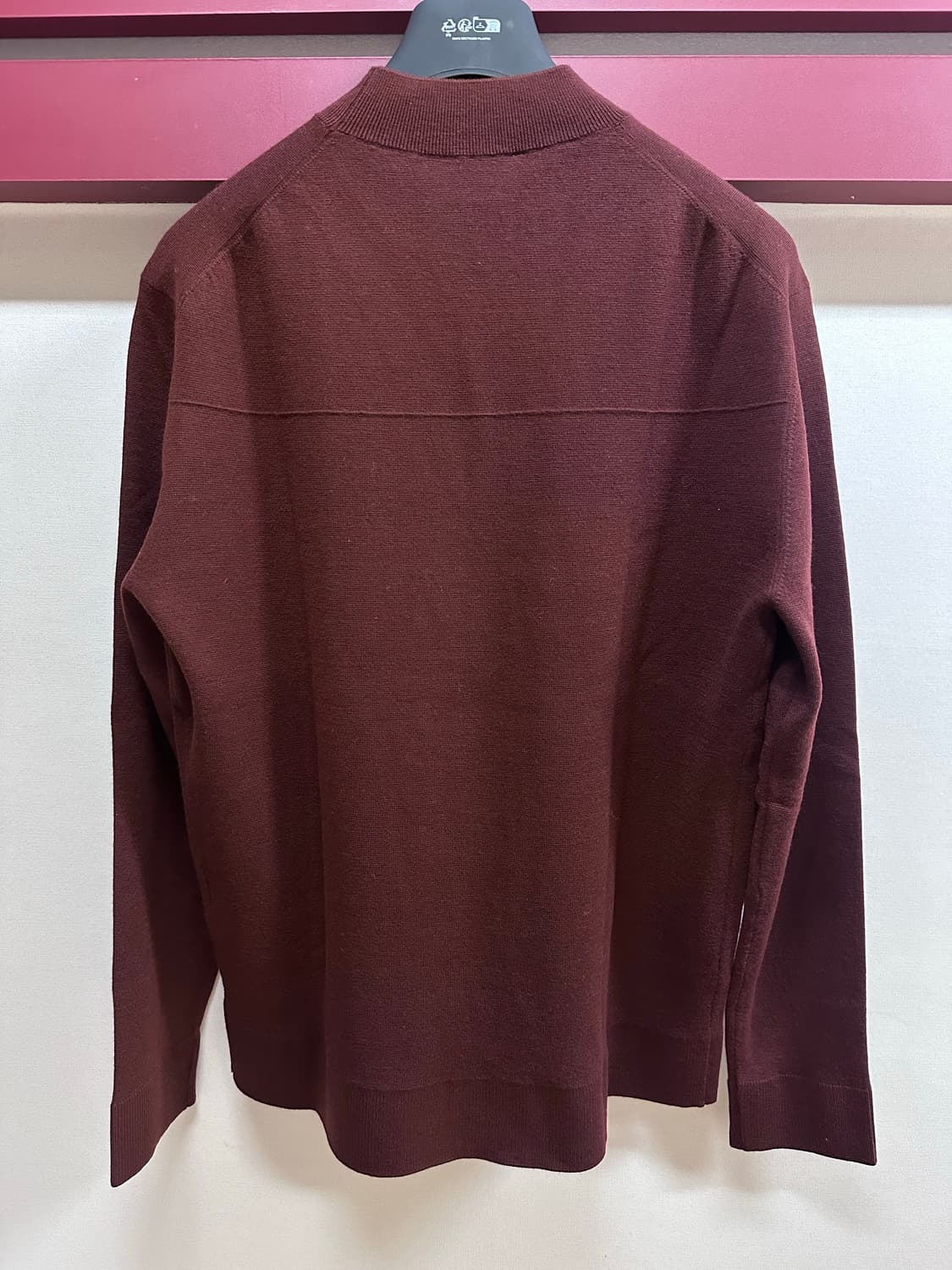 [새상품] 캘빈클라인 남성 하프넥 버건디 울니트  (L/105) 상품이미지2