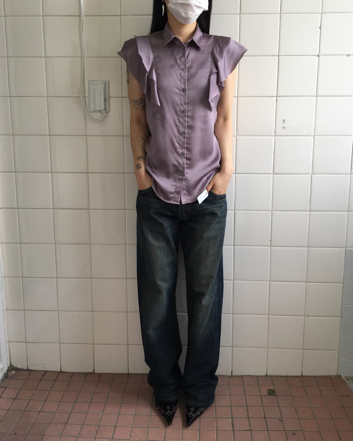 Glossy blouse 상품이미지5