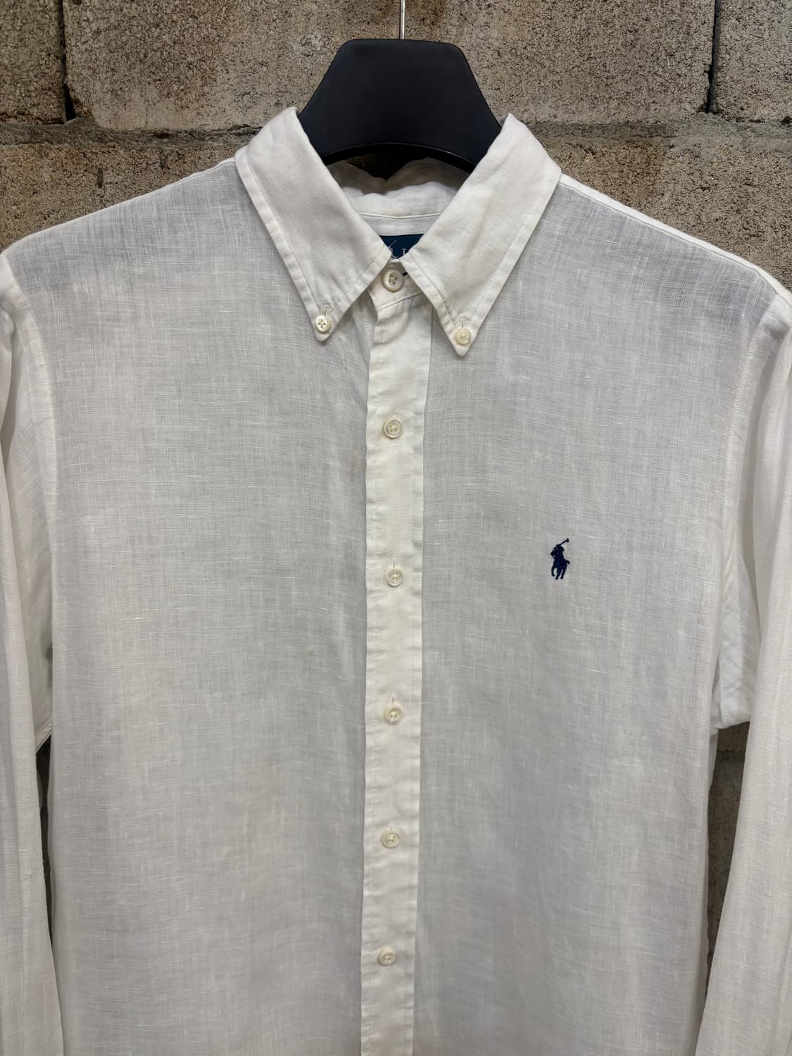 폴로 랄프 로렌 화이트 린넨 셔츠 상품이미지3