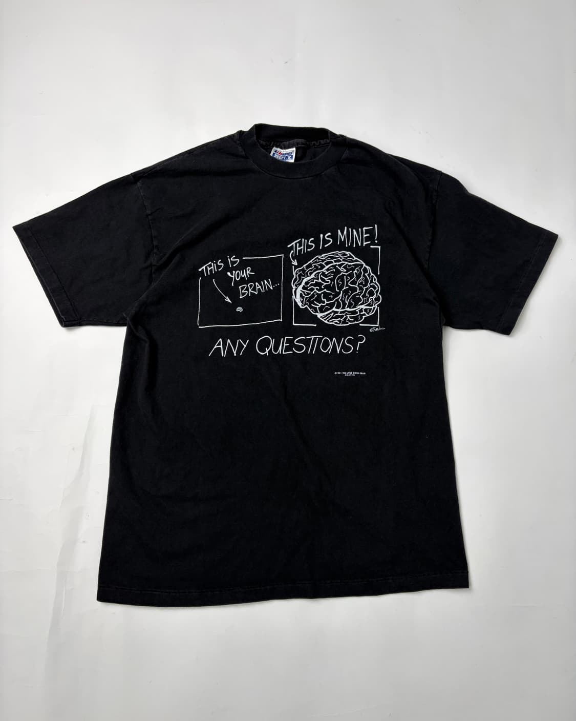 90s This Is Your Brain Tee (black) 상품이미지1