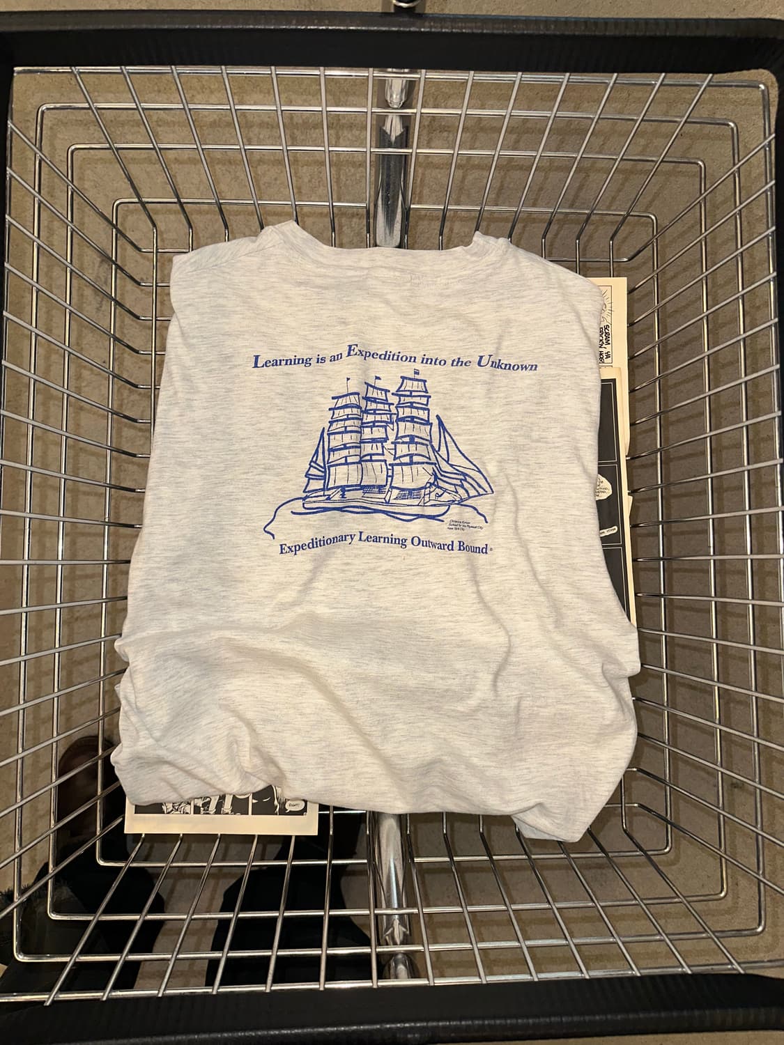 90‘s Hanes Outward bound boat single T 상품이미지1