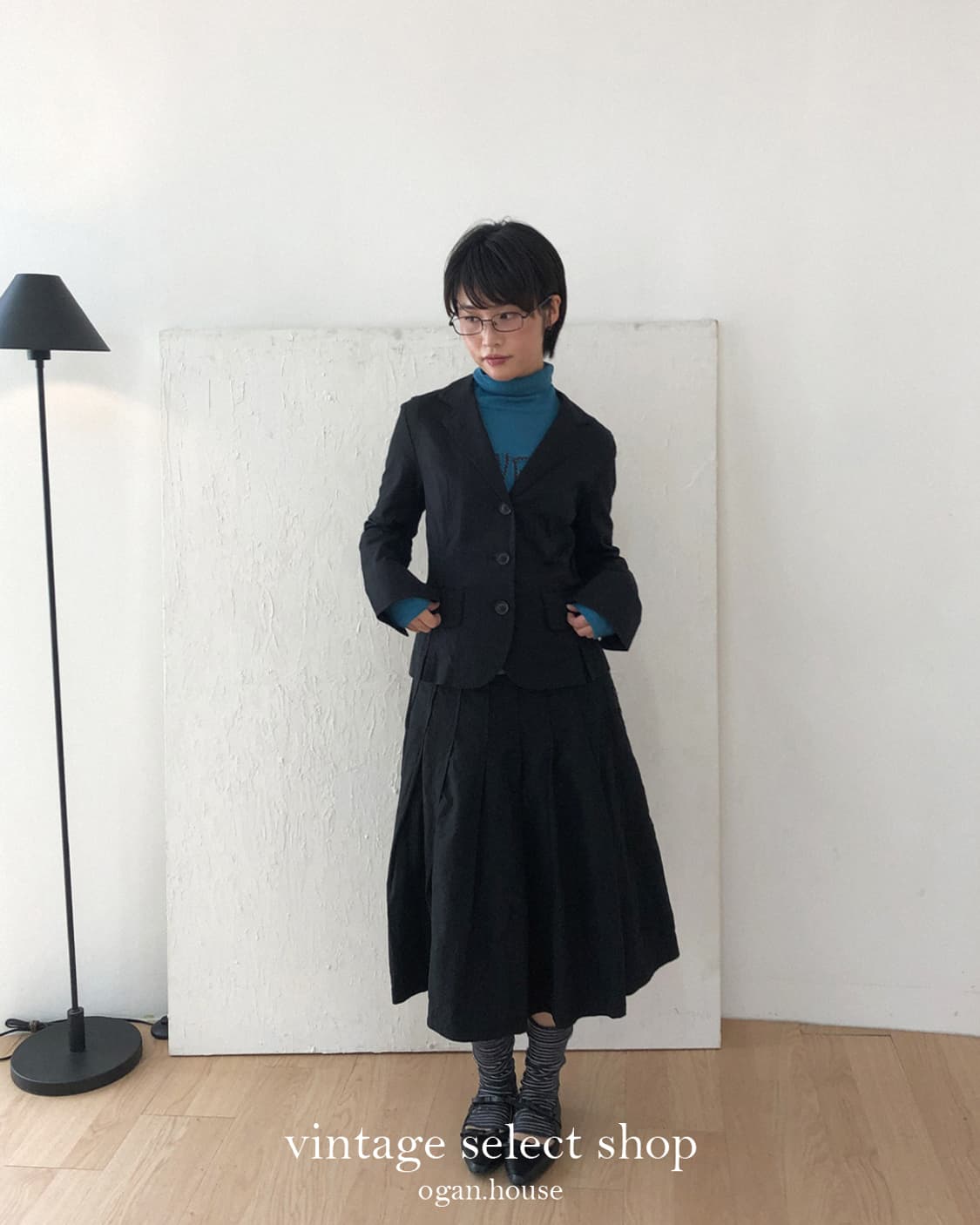 vintage cropped black jacket 상품이미지4