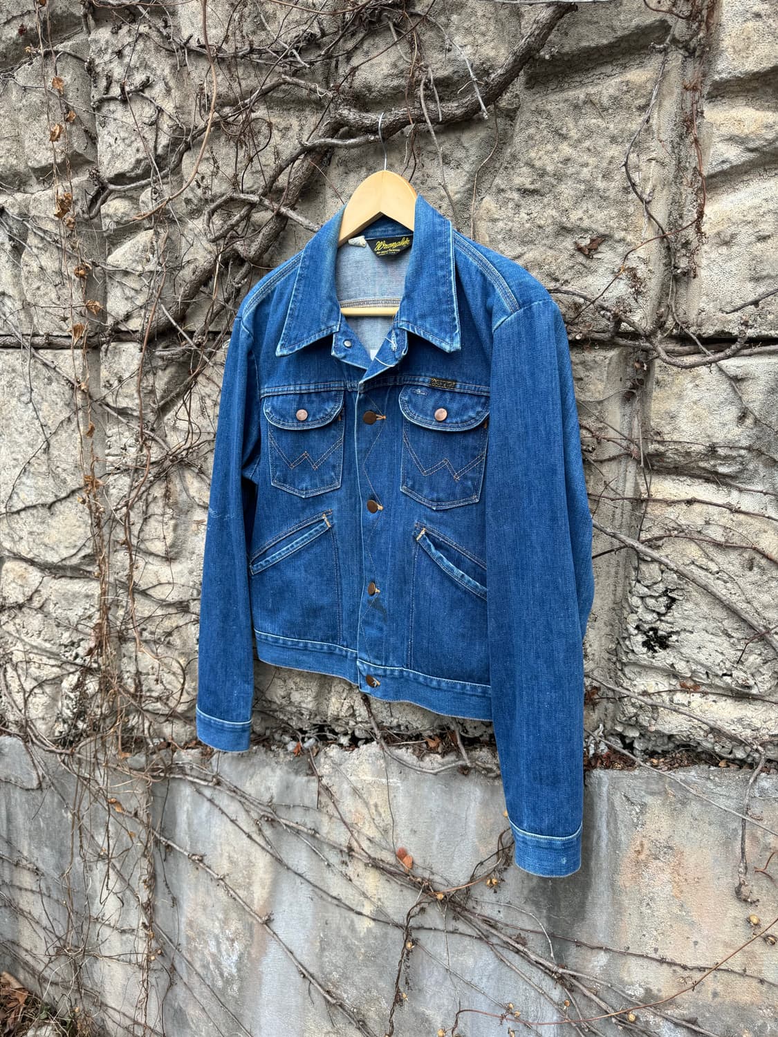 70~80s 랭글러 빈티지 126mj 웨스턴 데님 트러커 자켓 상품이미지3