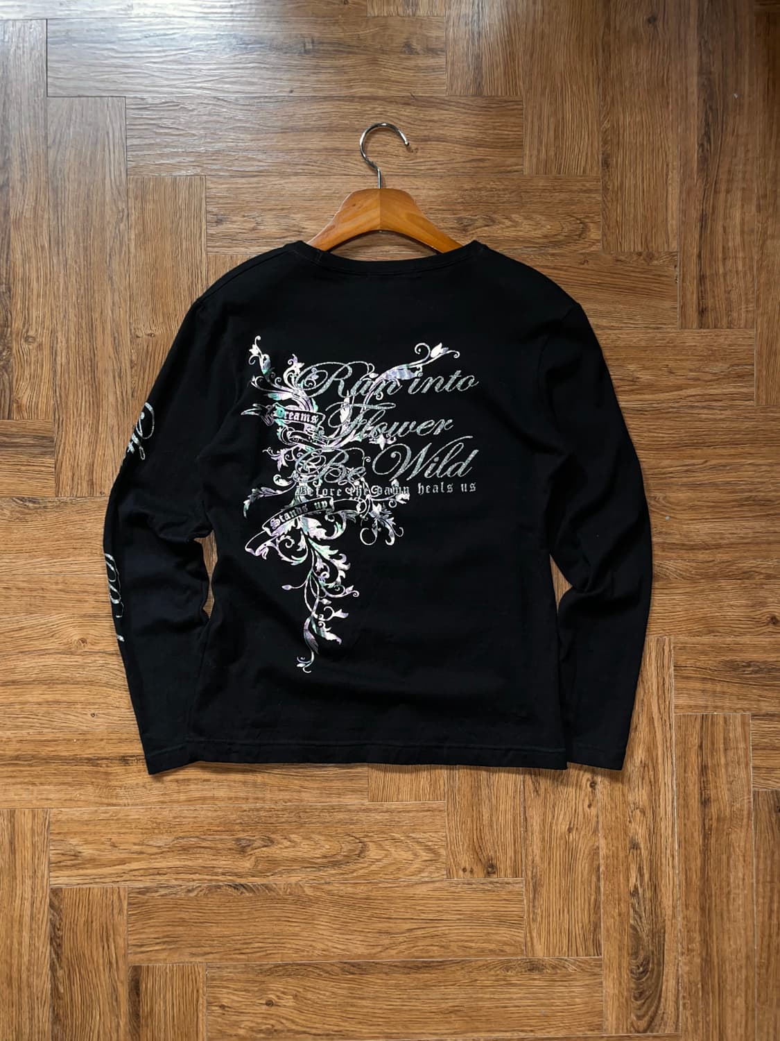 글리터 레터링 빈티지 티셔츠 상품이미지7