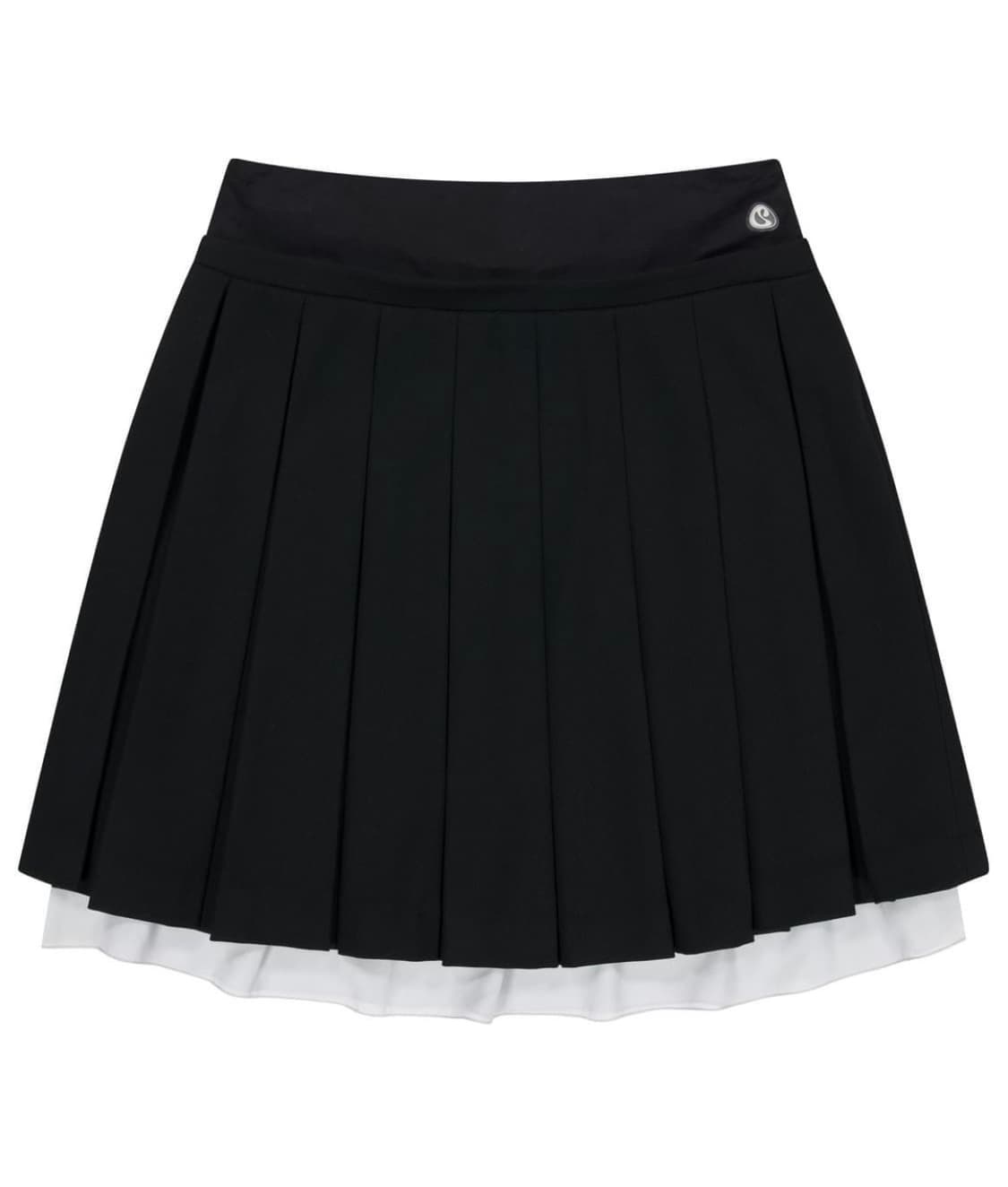 코이세이오 더블 웨이스트 스커트 블랙 상품이미지1