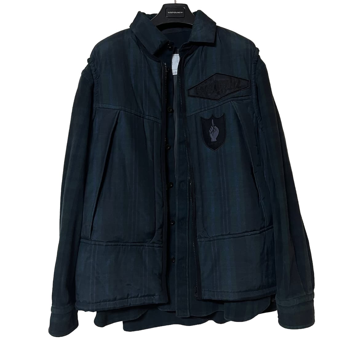 24FW 사카이x곤즈 베스트 레이어드 셔츠 자켓 상품이미지2