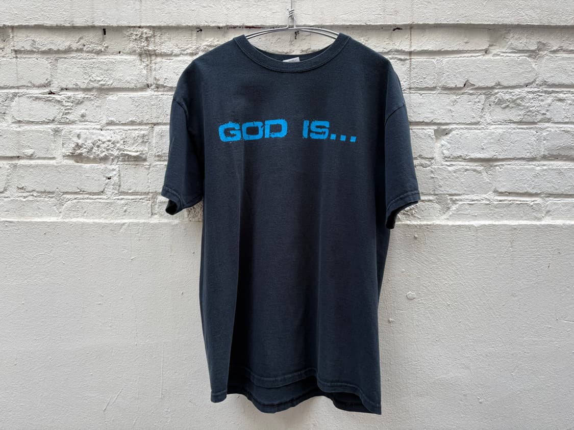 Vintage God is.. Crack Printed Tee 상품이미지1